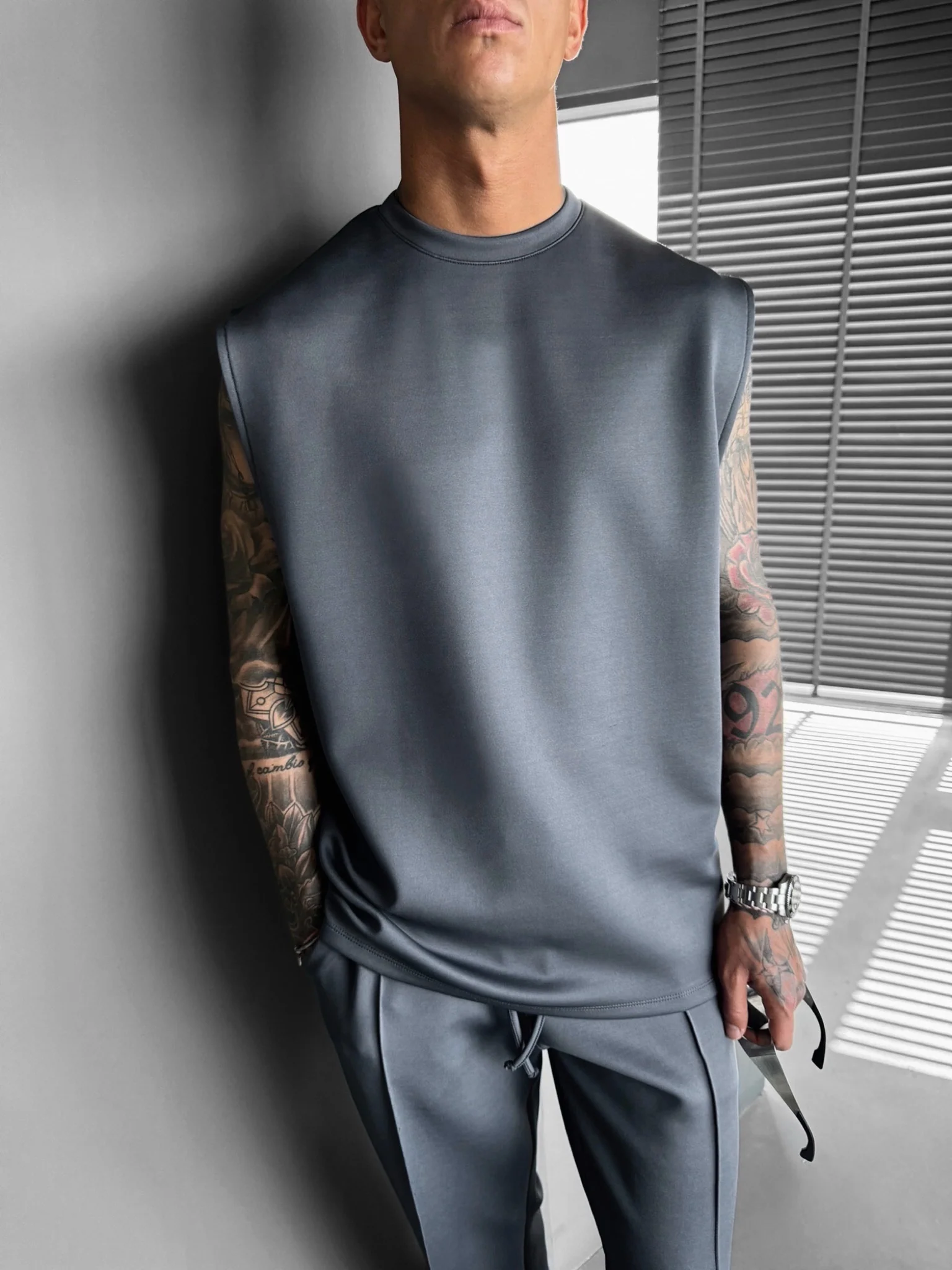 Oversize Diver Tanktop - Anthracite