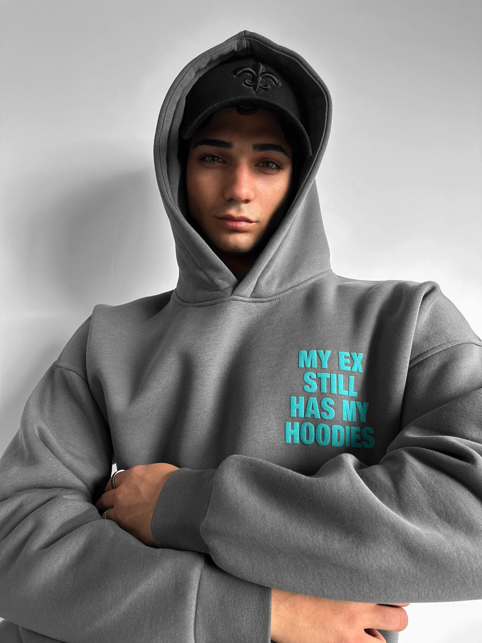 Oversize EX Part II Hoodie - Anthracite - Image 3
