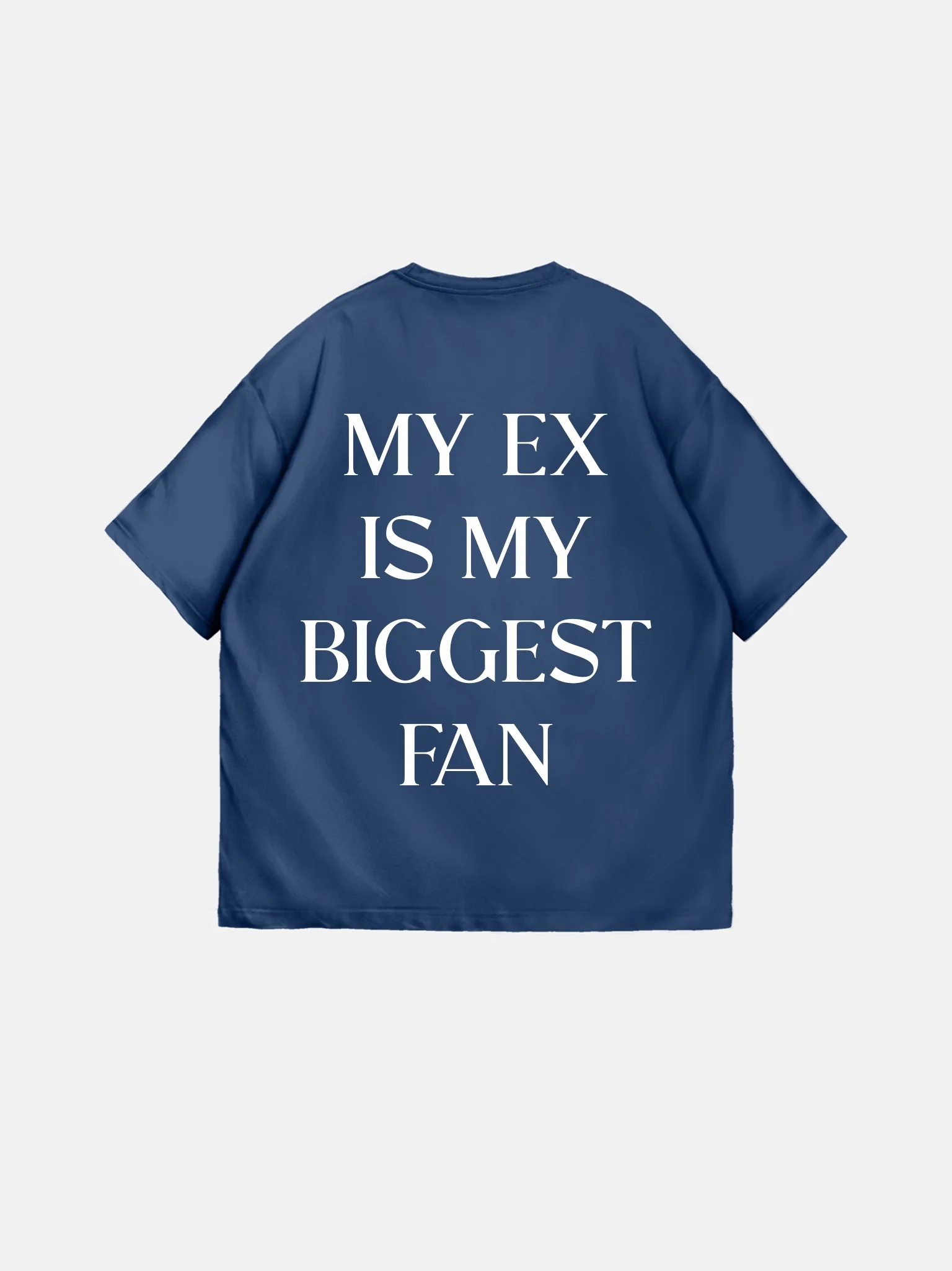 Oversize "EX" T-Shirt - Navy Peony - Image 7