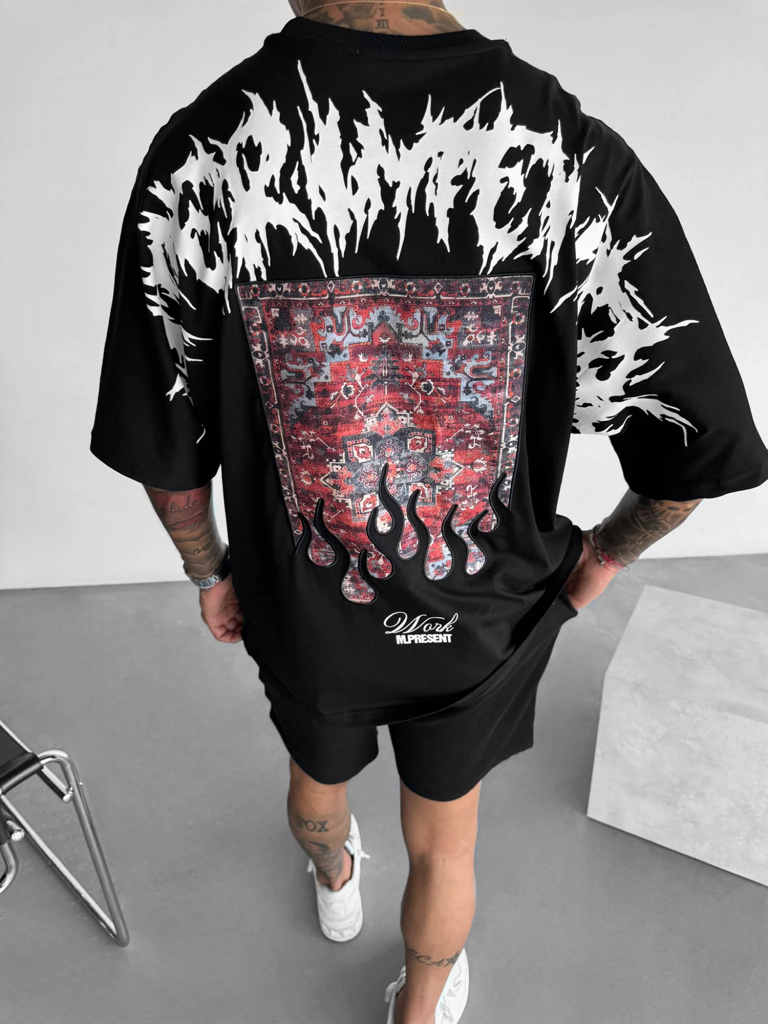 Oversize Experimental T-Shirt - Black