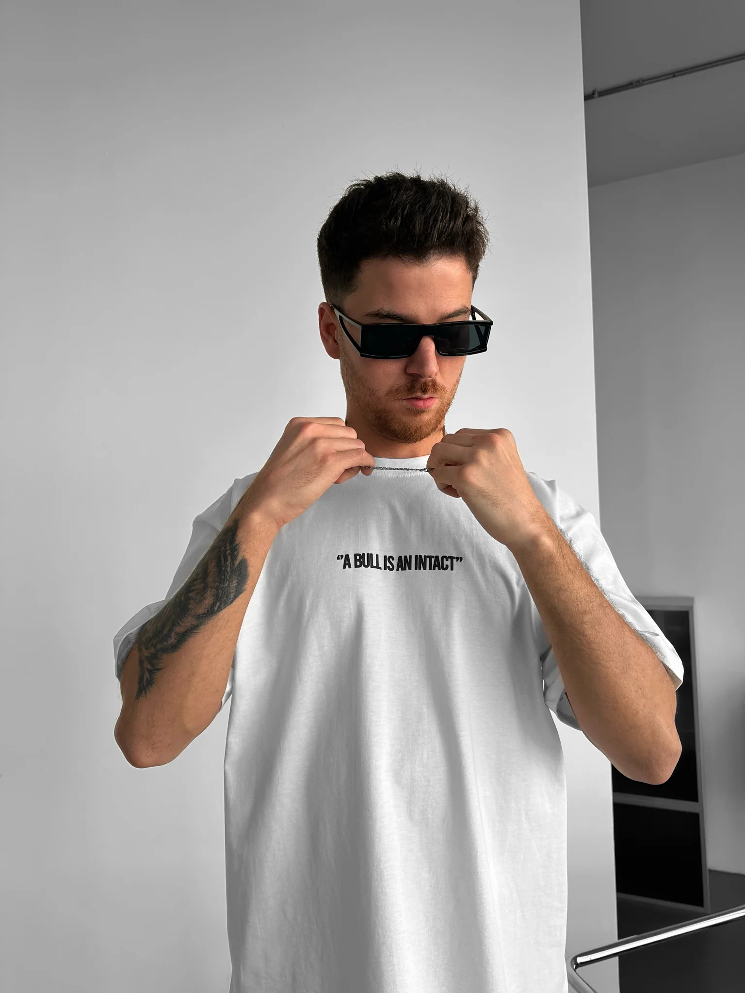 Oversize Fired Bull T-shirt - Ecru - Image 3