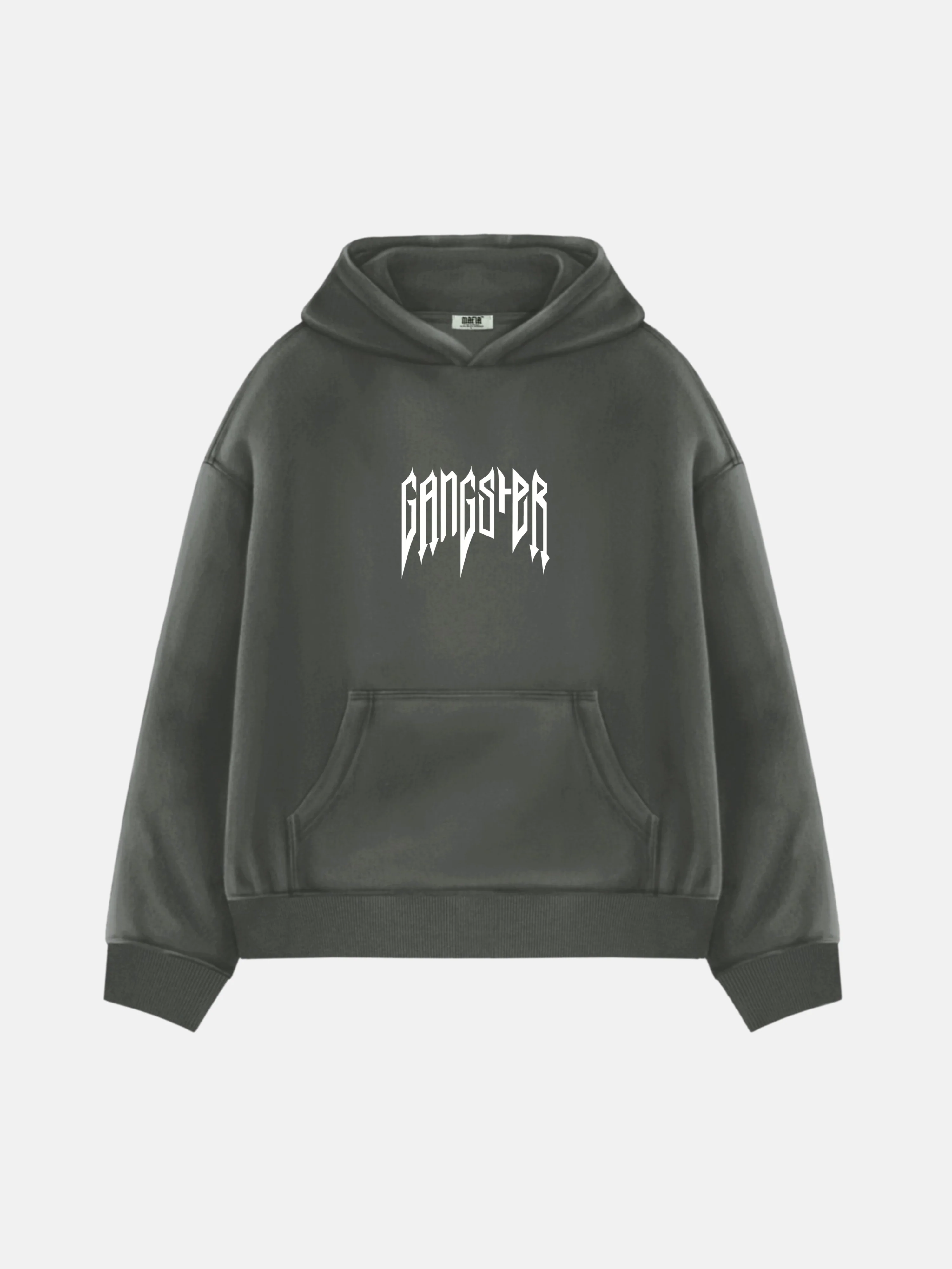 Oversize Gangster Hoodie - Anthracite - Image 6