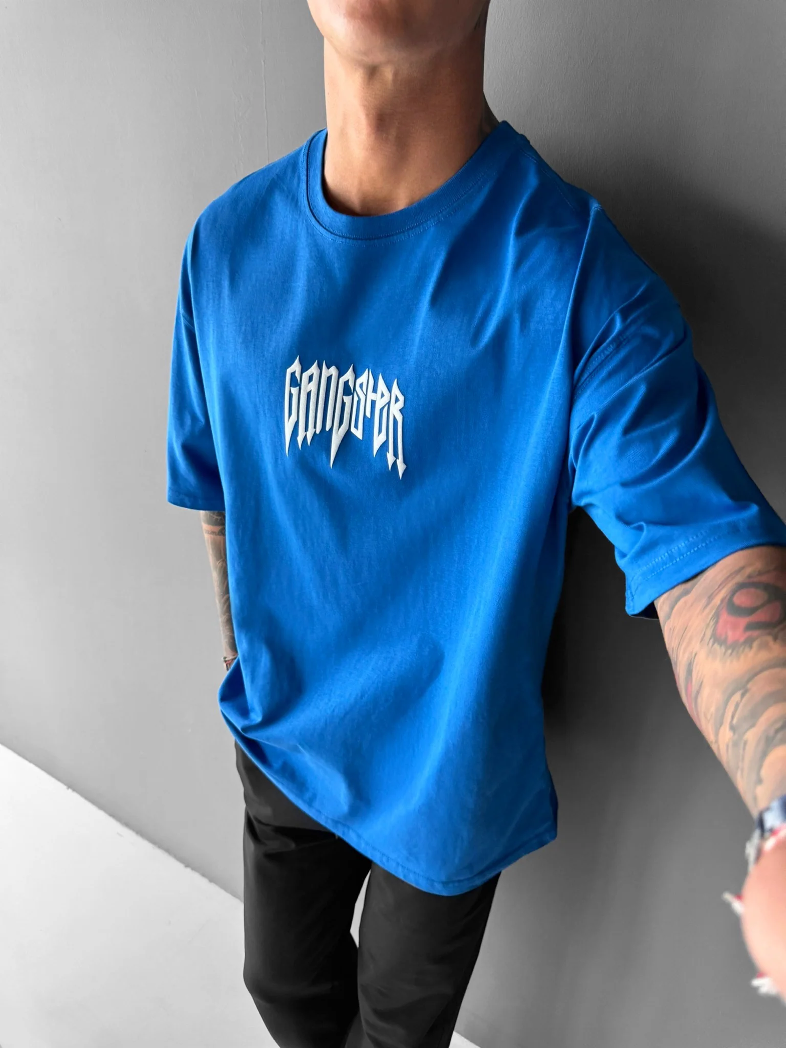 Oversize Gangster T-shirt - Saks - Image 3