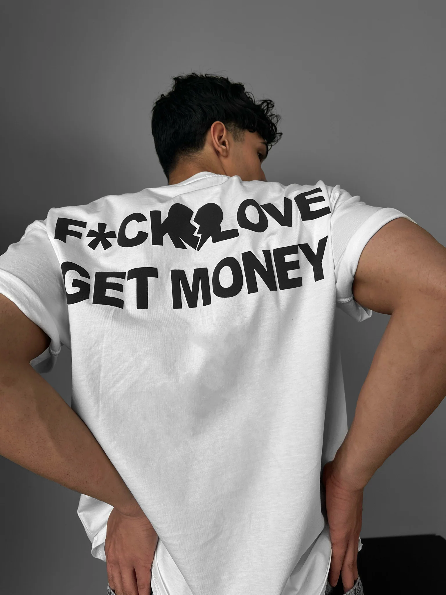 Oversize Get Money T-shirt - Ecru - Image 2