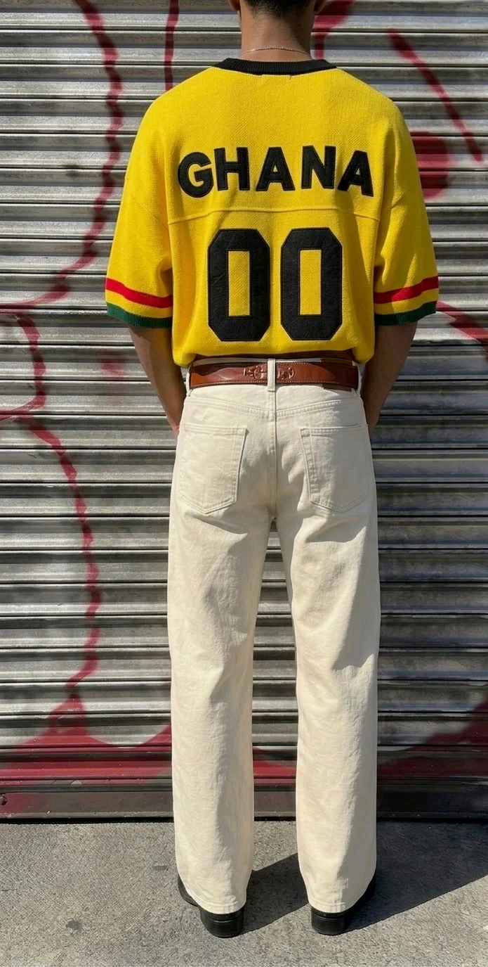 Oversize Ghana Knit T-shirt - Yellow