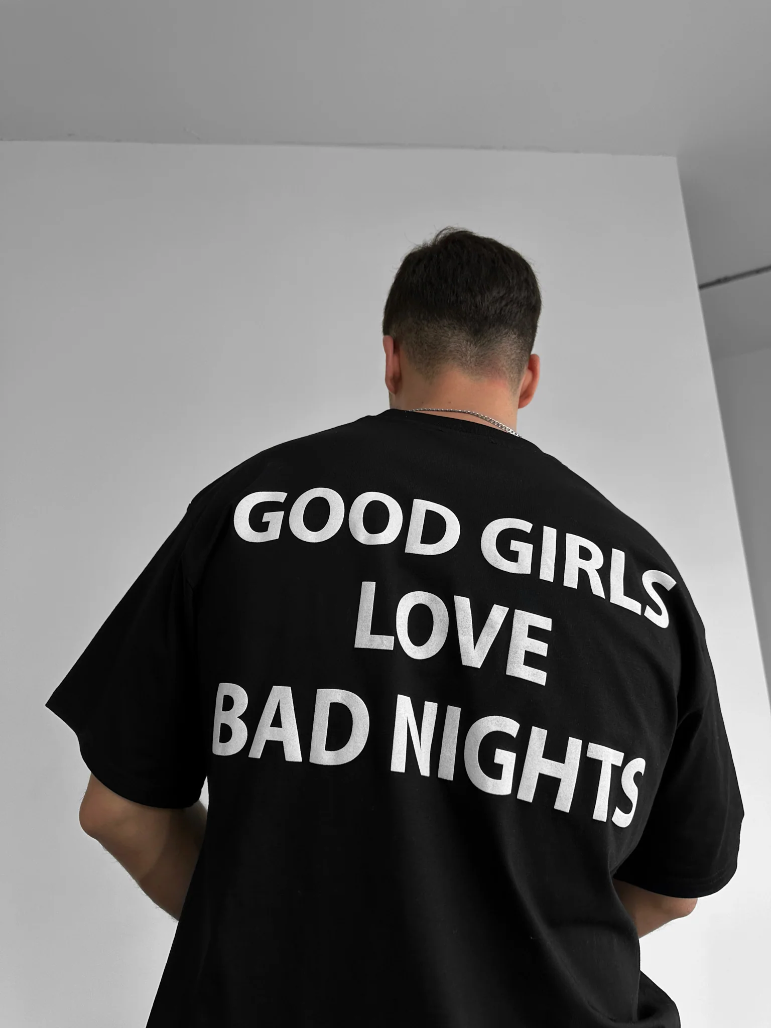 Oversize Good Girls T-shirt - Black