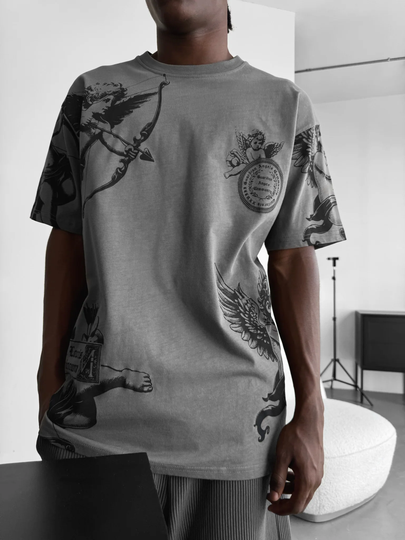 Oversize Guardian Angels T-Shirt - Anthracite - Image 2