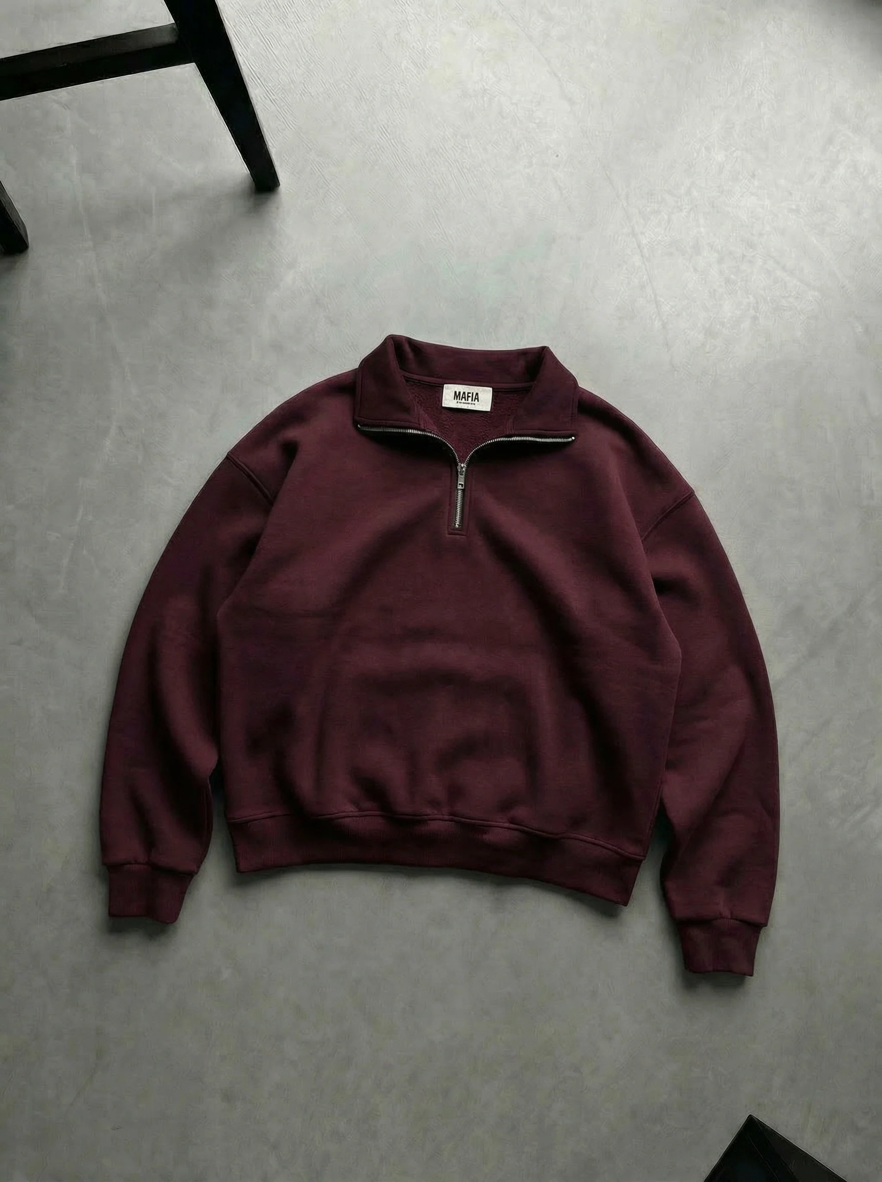 Oversize Half-Zip Polo Sweatshirt - Port Royale
