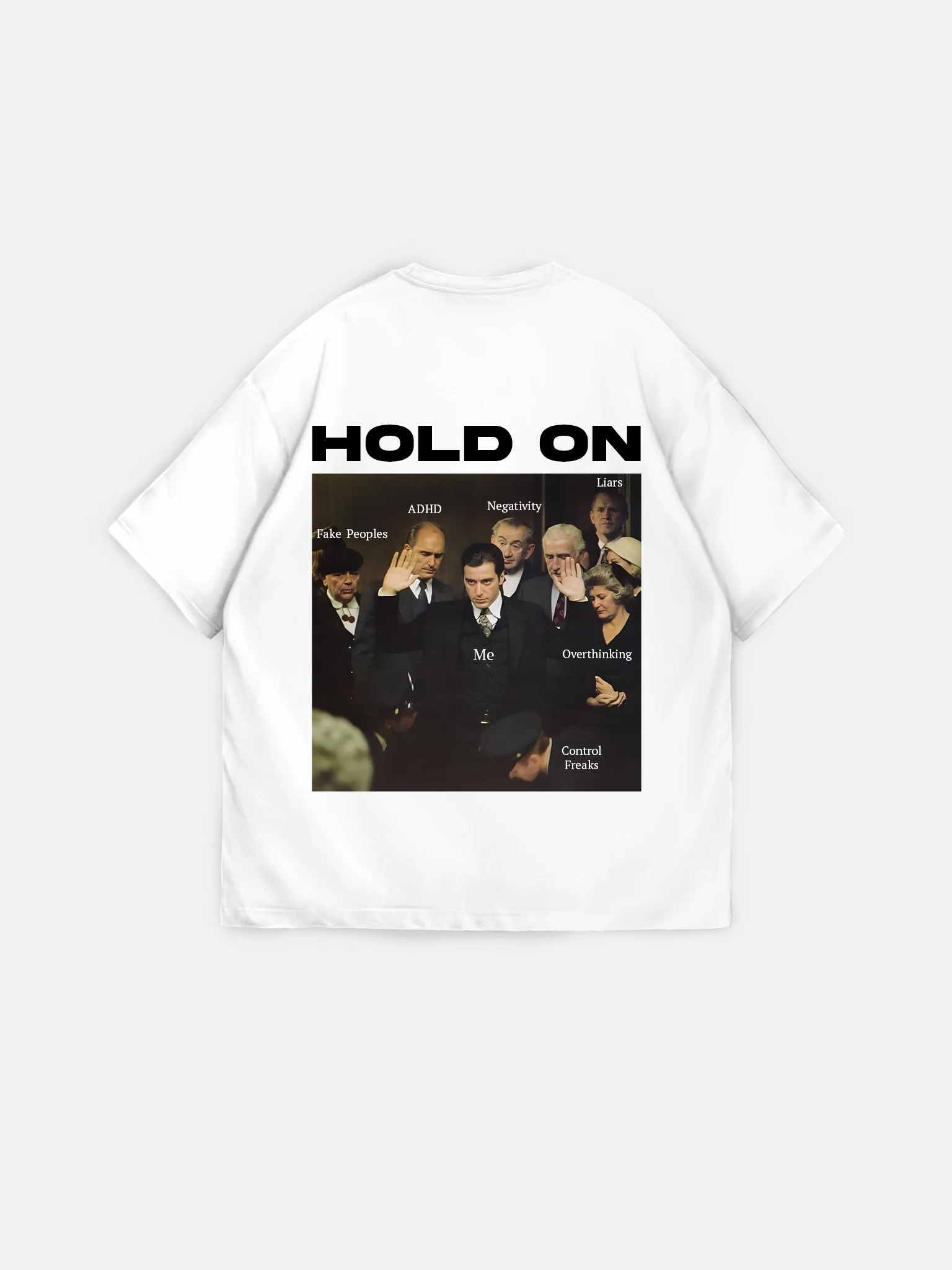 Oversize "Hold On" T-Shirt - Ecru - Image 5