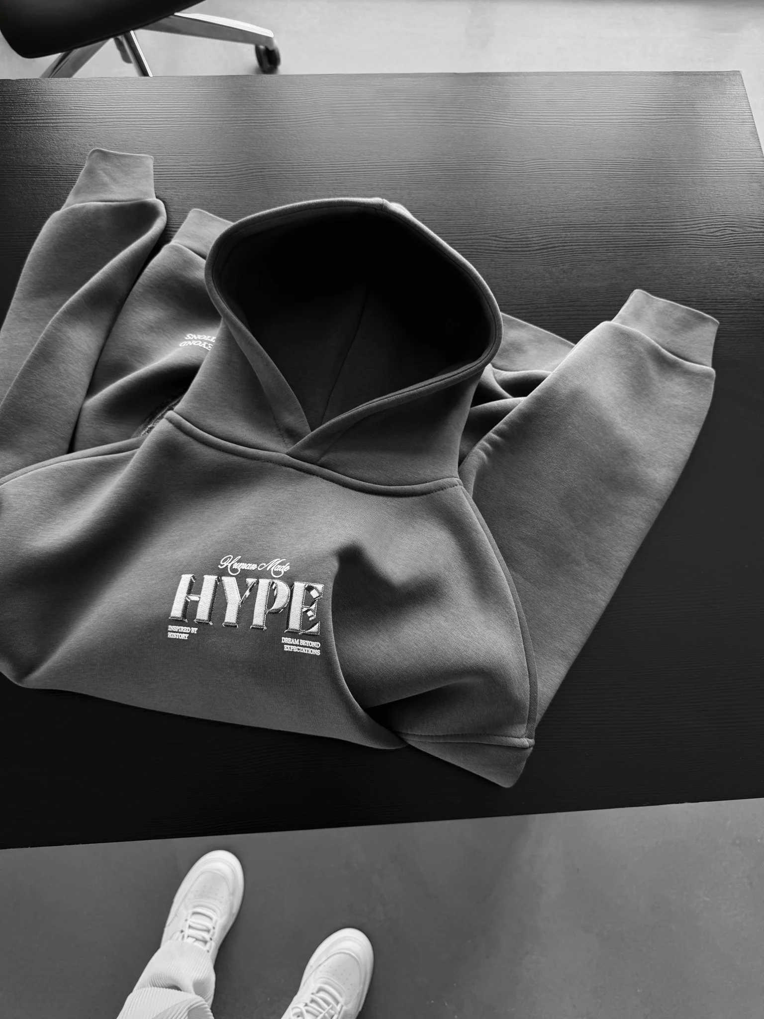 Oversize Hype Hoodie - Anthracite - Image 3