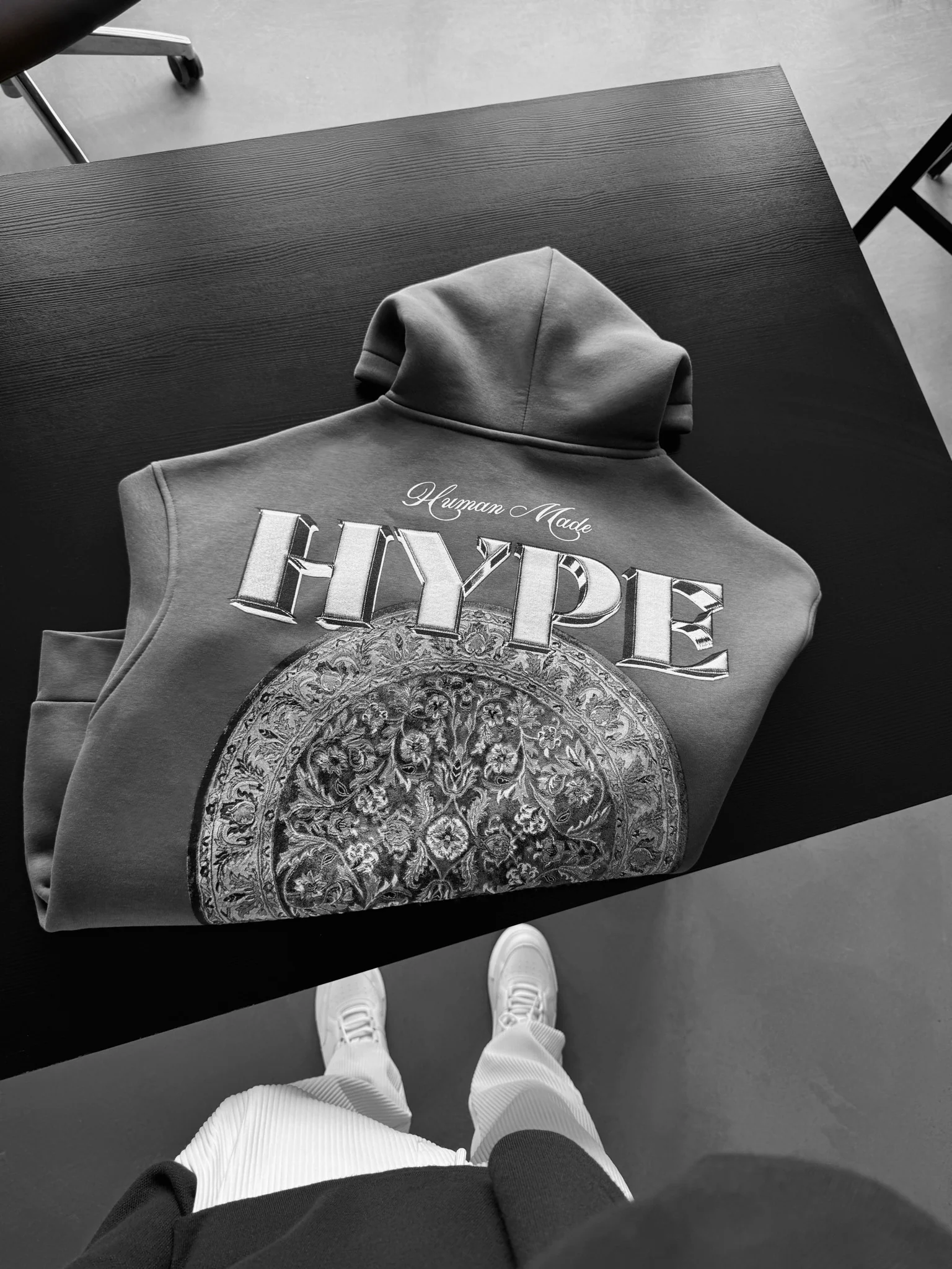 Oversize Hype Hoodie - Anthracite - Image 4