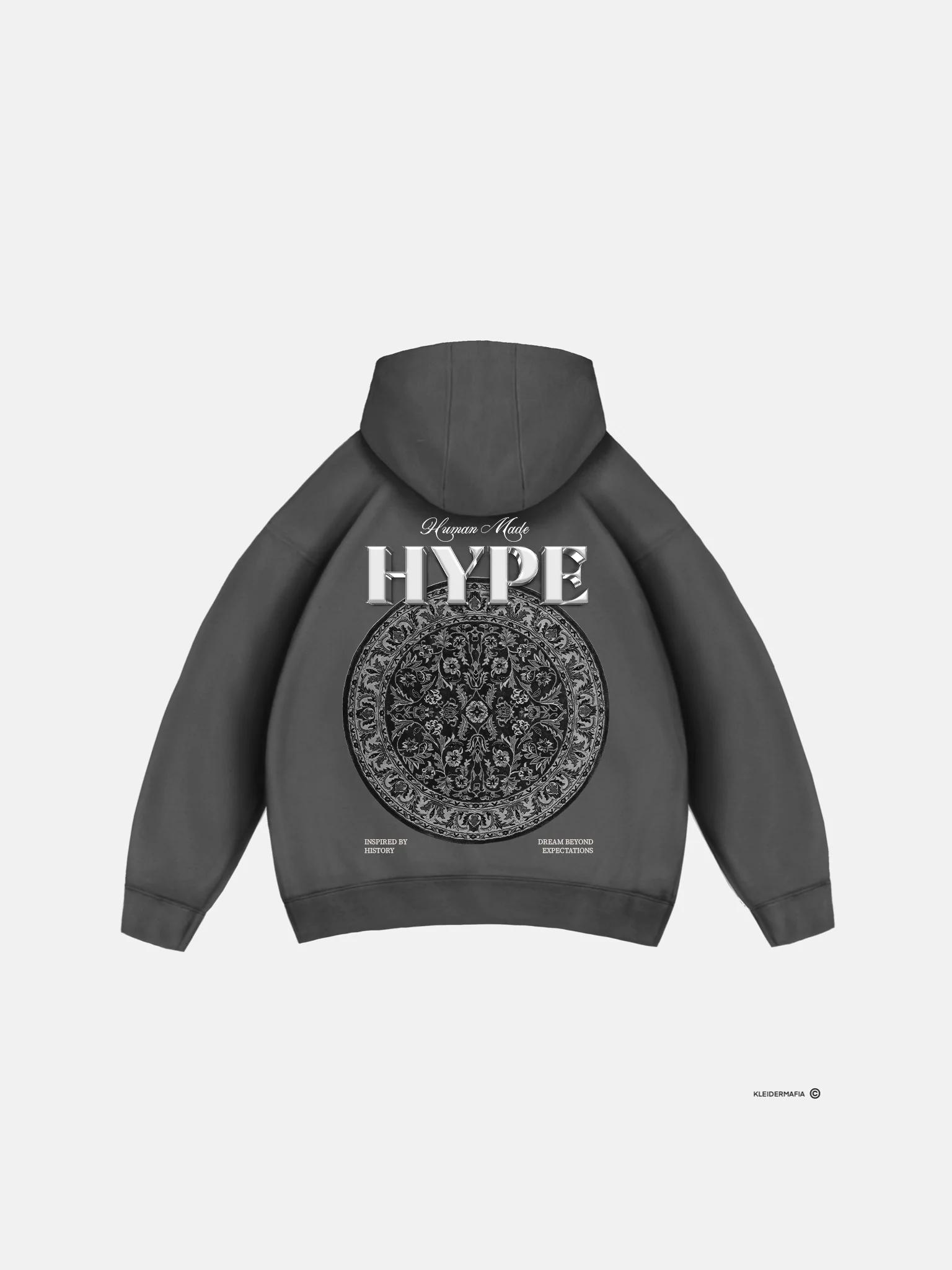 Oversize Hype Hoodie - Anthracite - Image 8