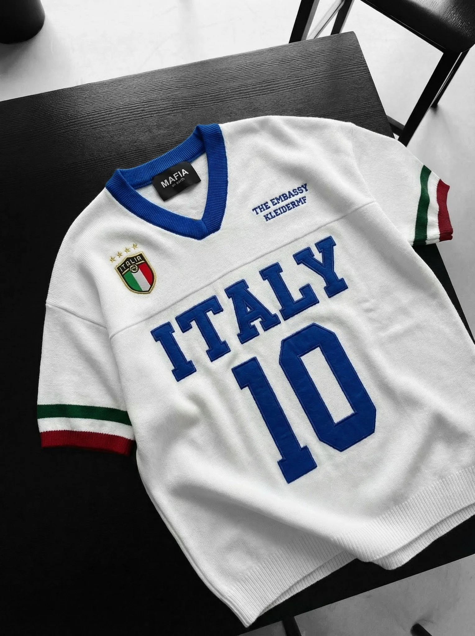 Oversize Italy Knit T-shirt - White