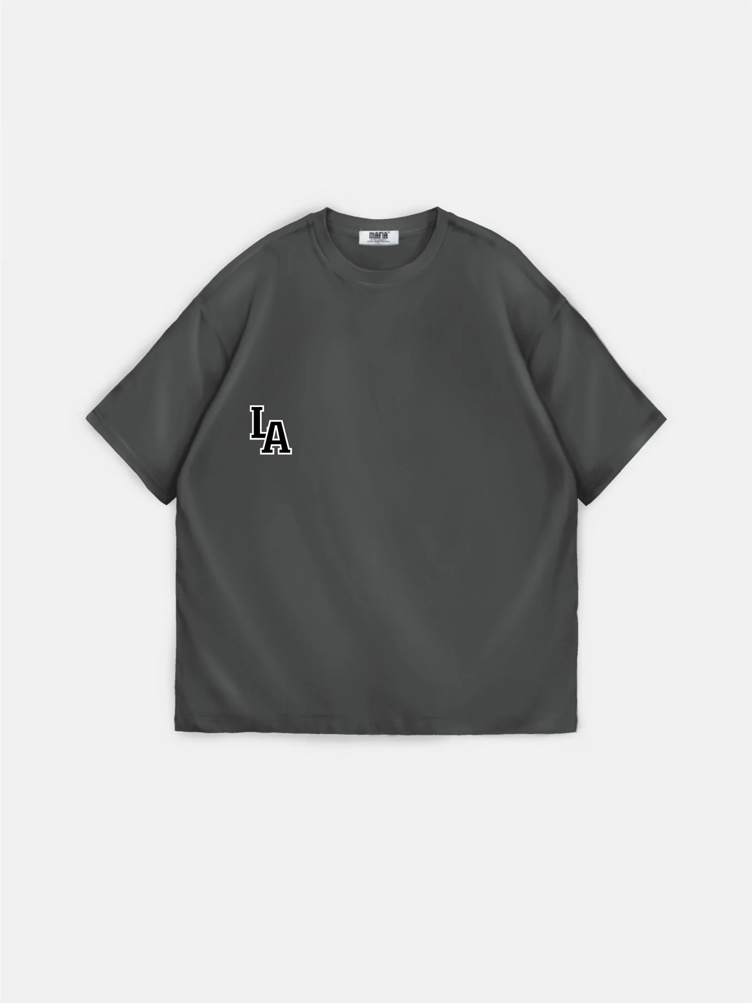 Oversize L.A T-shirt - Anthracite - Image 6