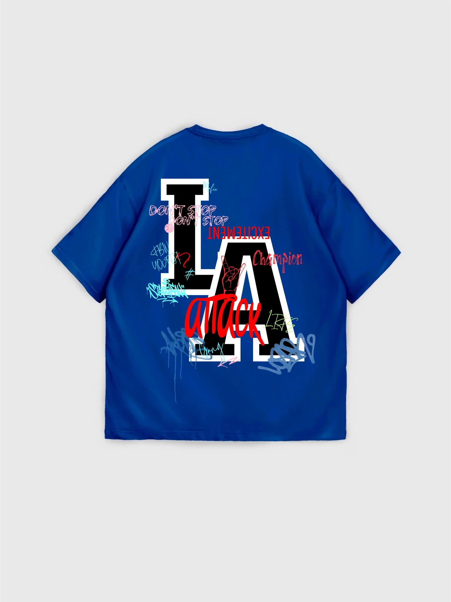 Oversize L.A T-shirt - Saks - Image 7