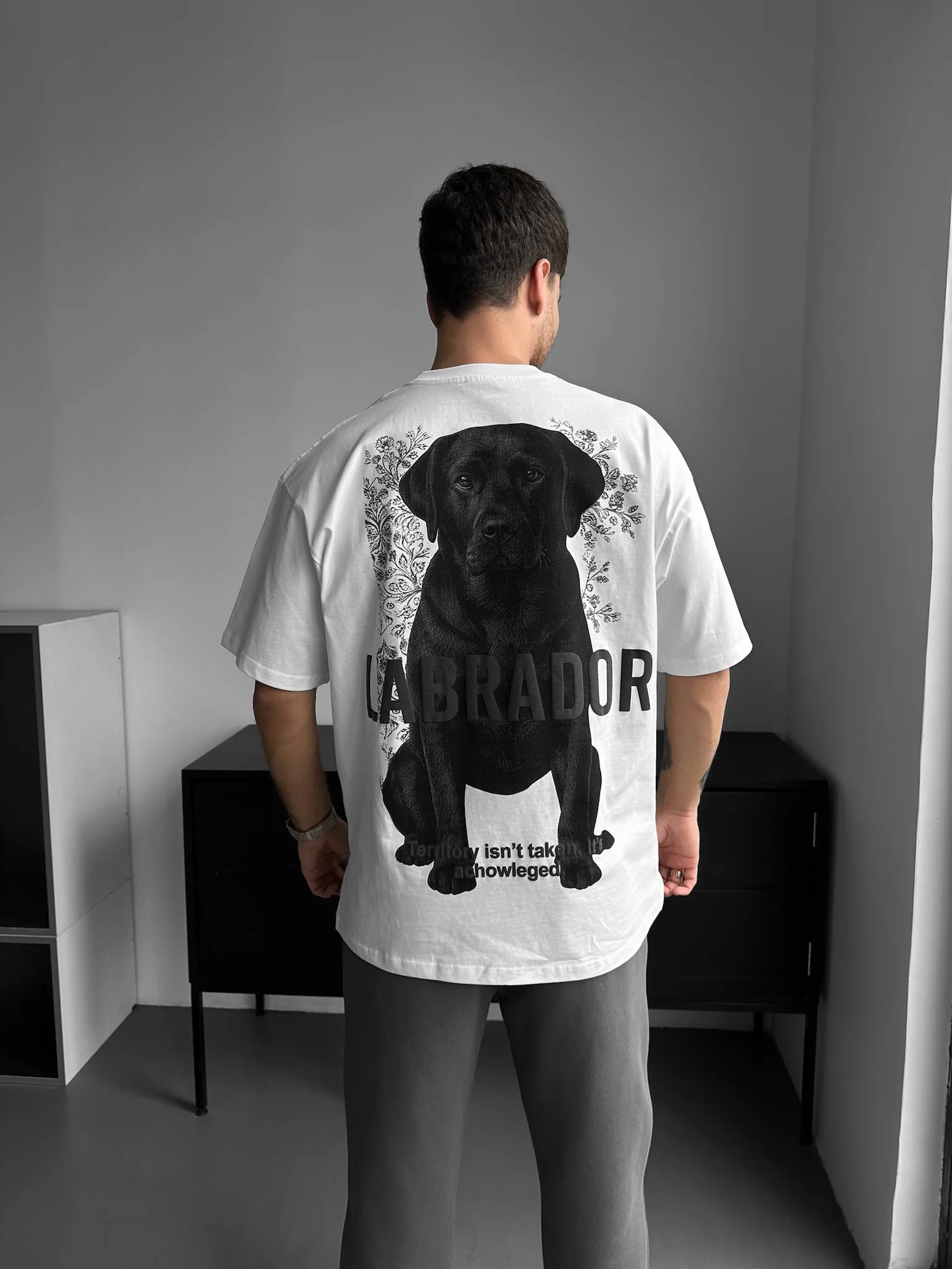 Oversize Labrador T-shirt - Ecru - Image 2
