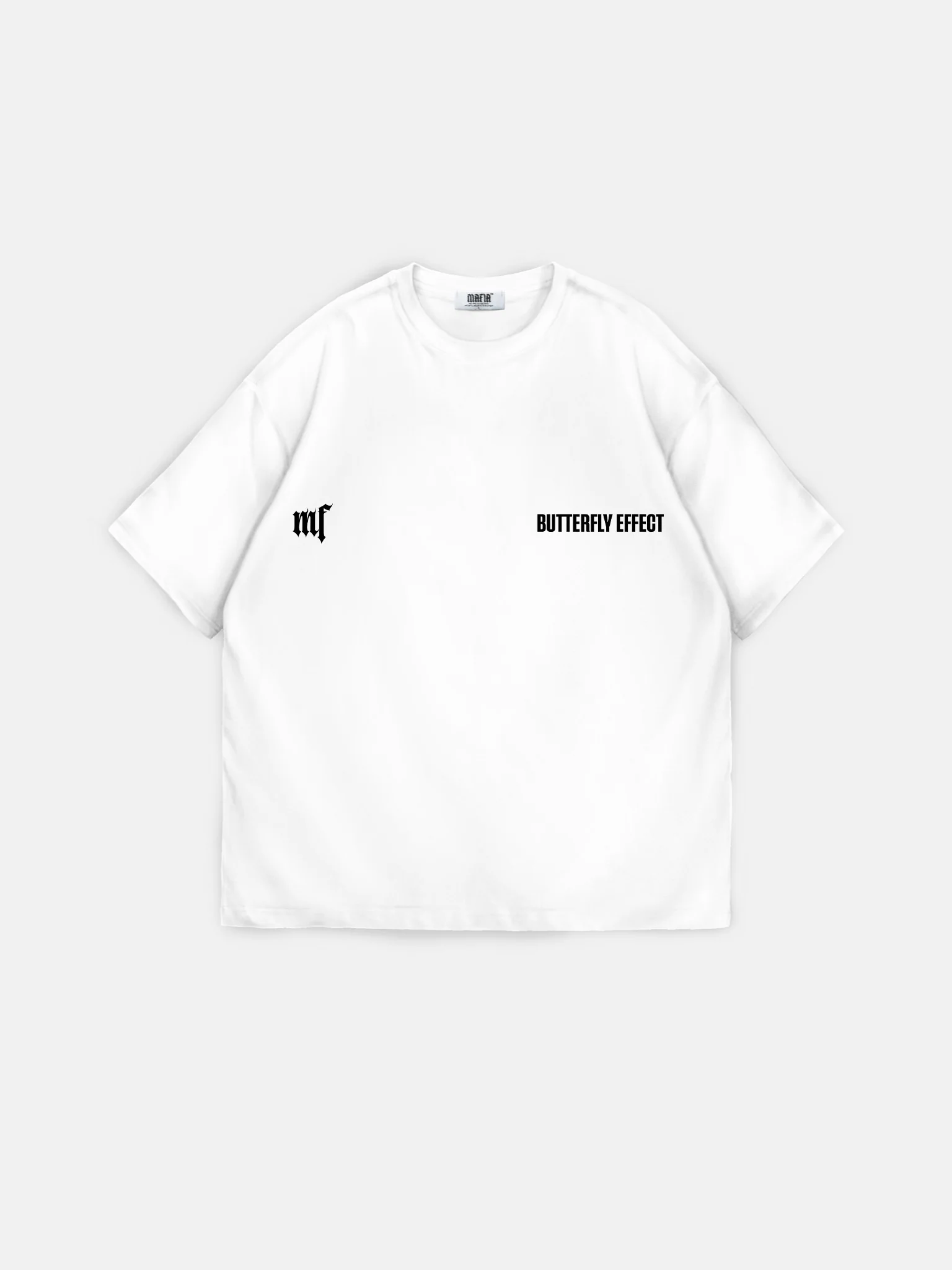 Oversize 'Like a Butterfly' T-Shirt - Ecru and Anthracite - Image 9