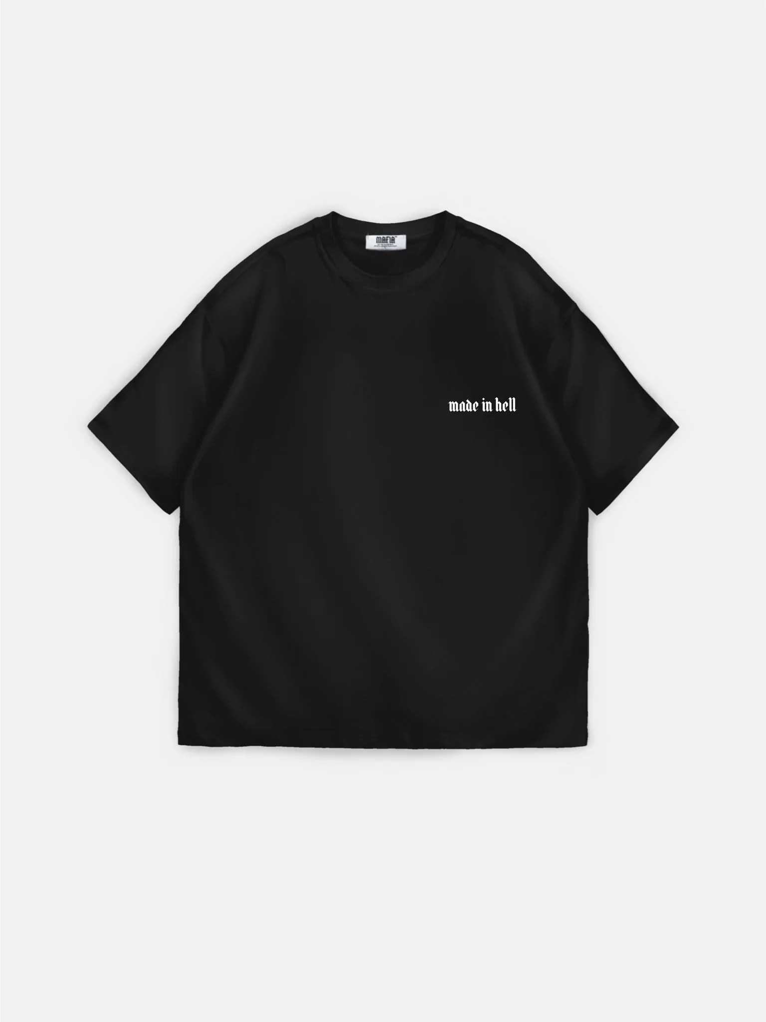 Oversize Made in Hell T-shirt - Black - Image 3