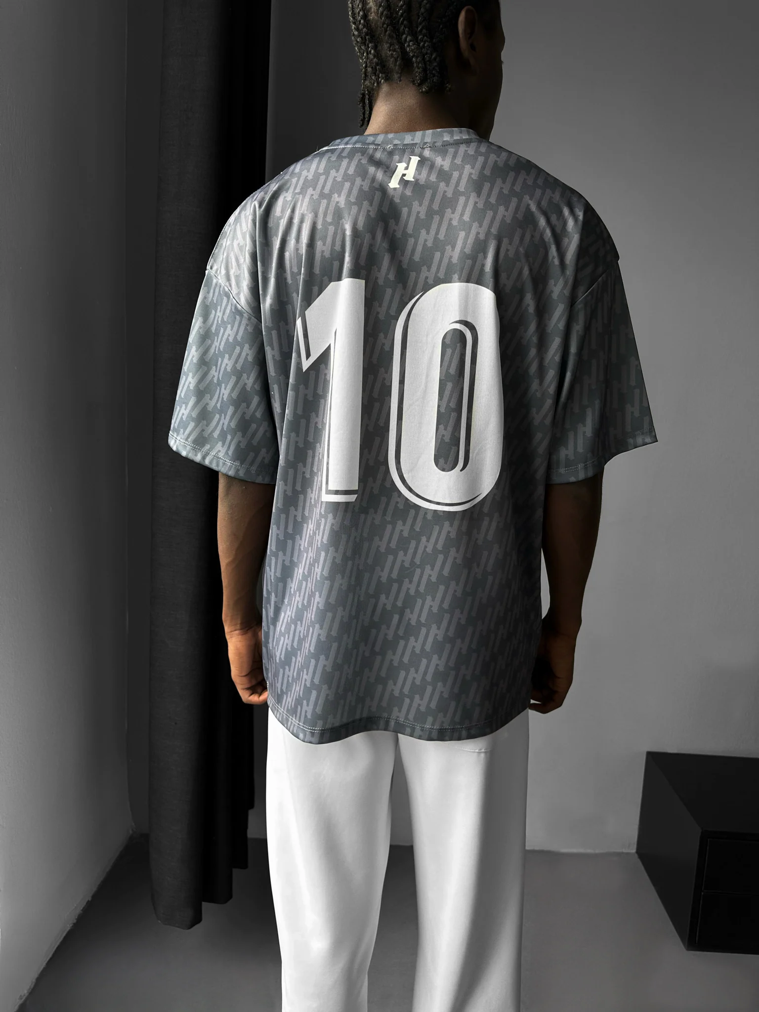Oversize Mafia Trikot T-Shirt - Anthracite - Image 3