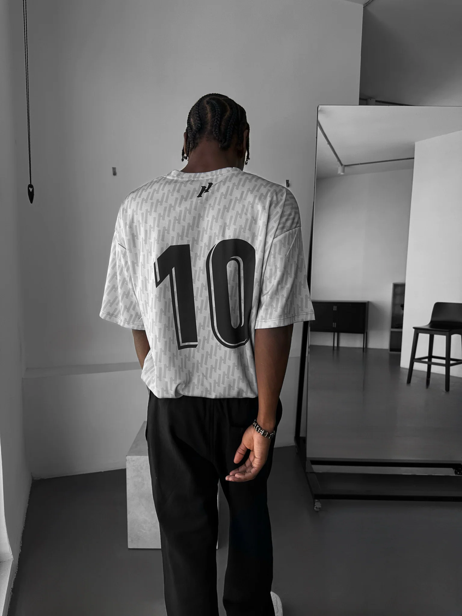 Oversize Mafia Trikot T-Shirt - Grey