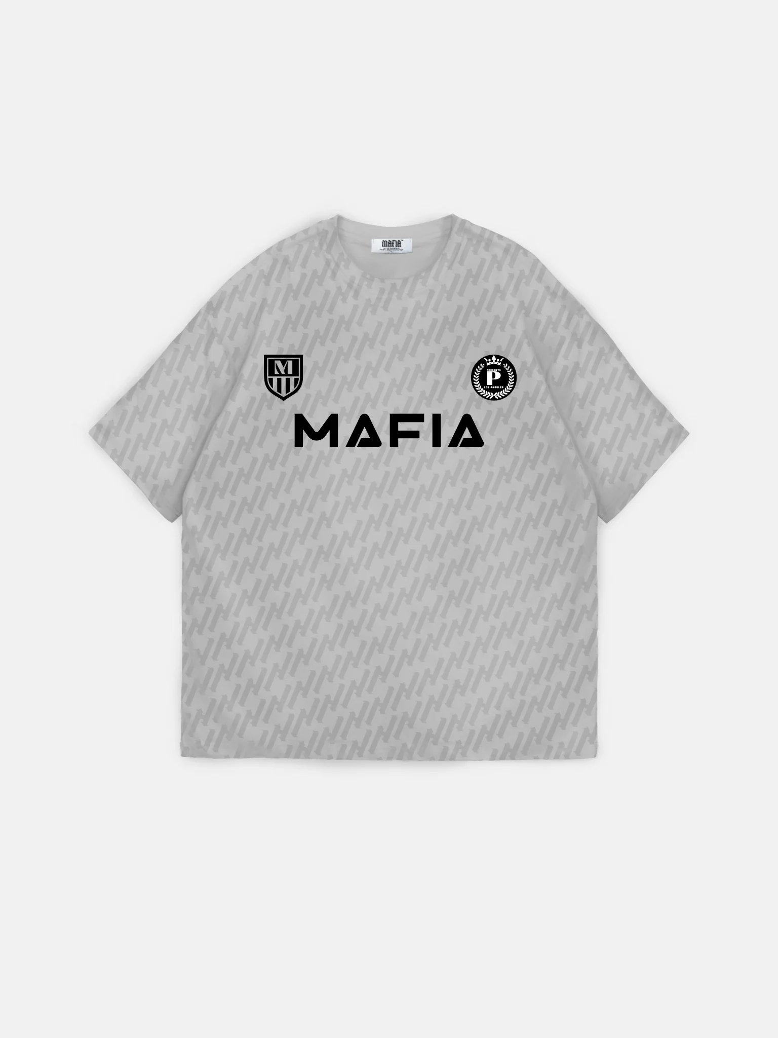 Oversize Mafia Trikot T-Shirt - Grey - Image 5