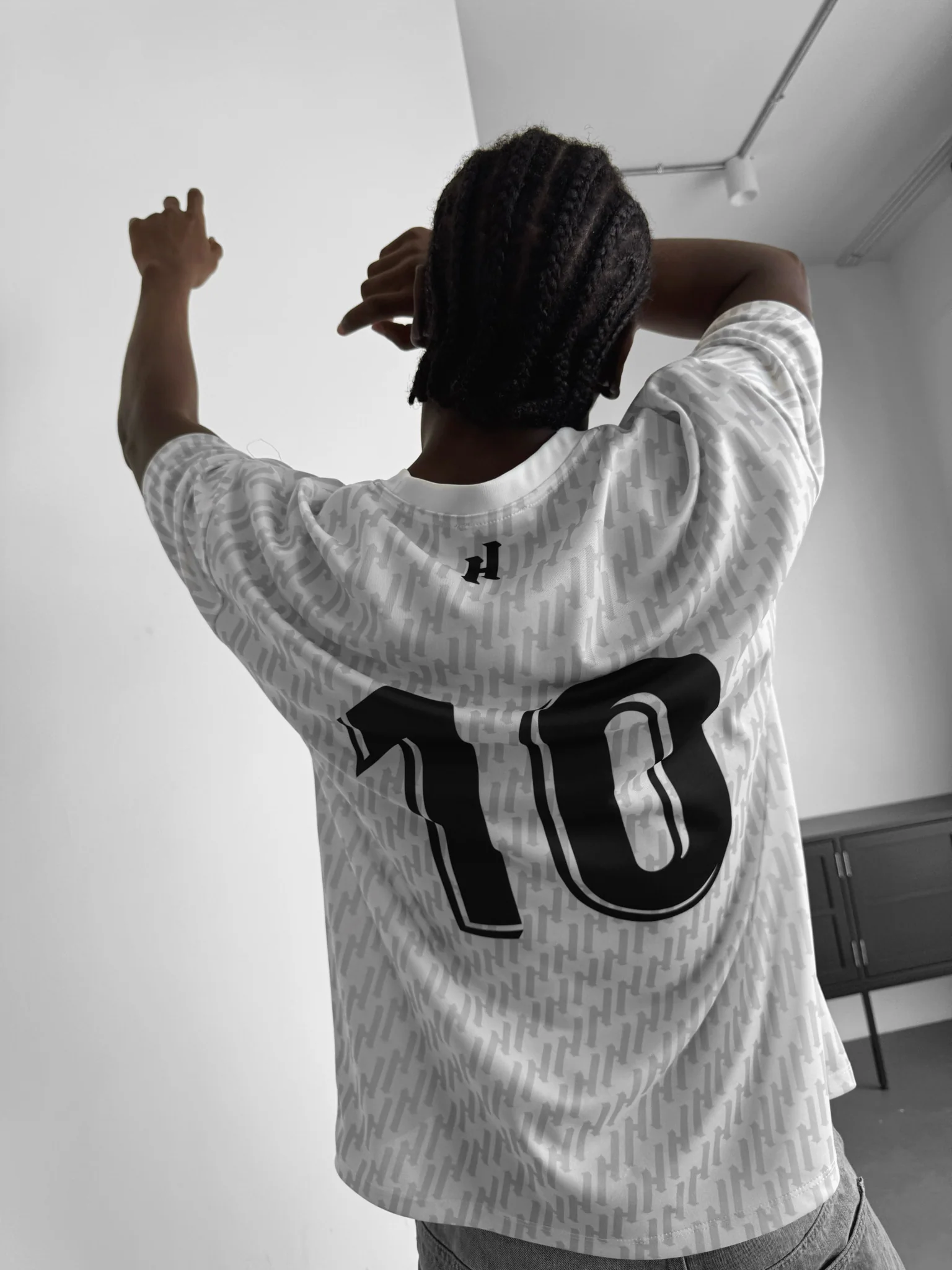 Oversize Mafia Trikot T-Shirt - White - Image 4