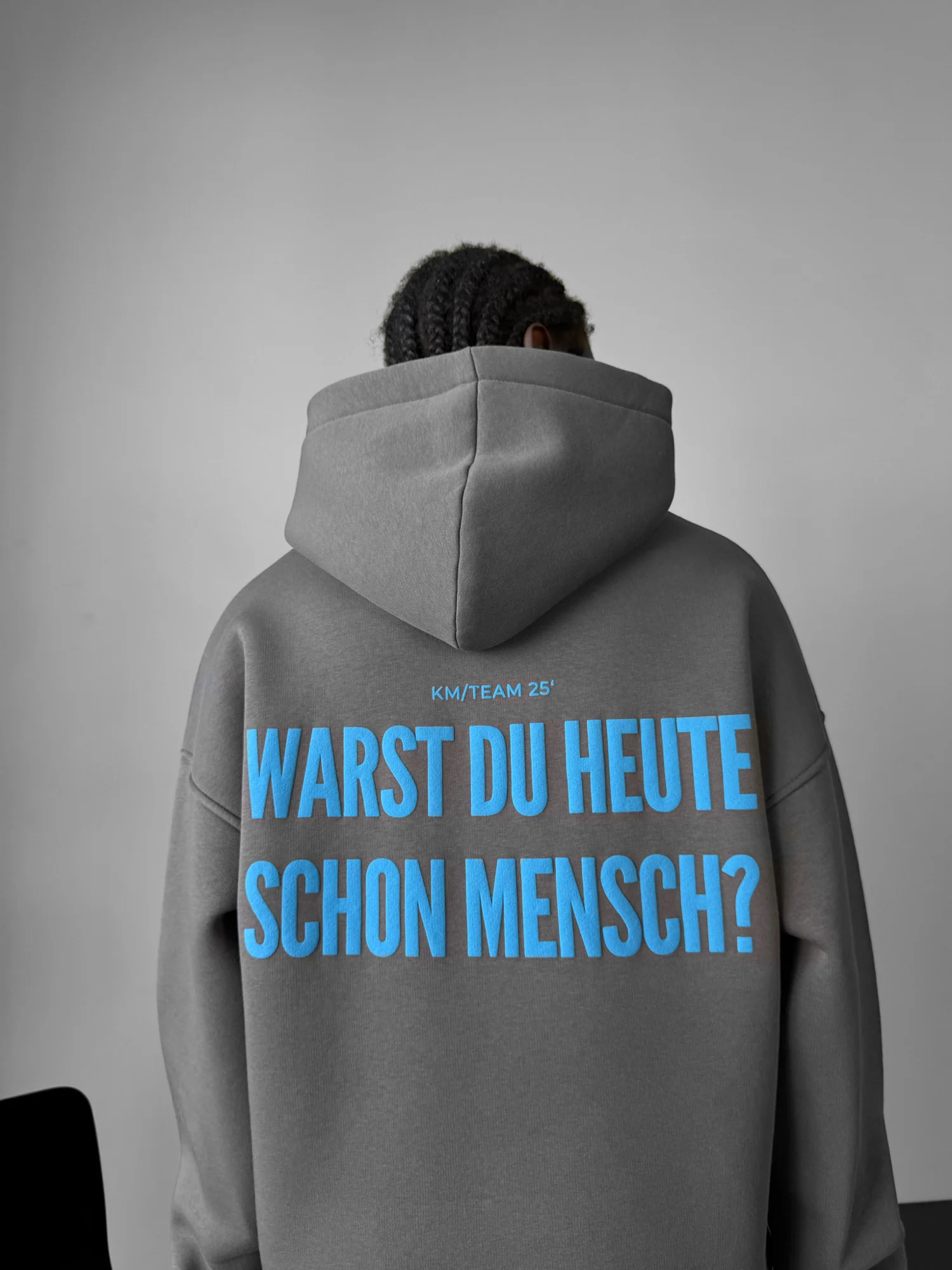 Oversize Mensch Hoodie - Anthracite - Image 2