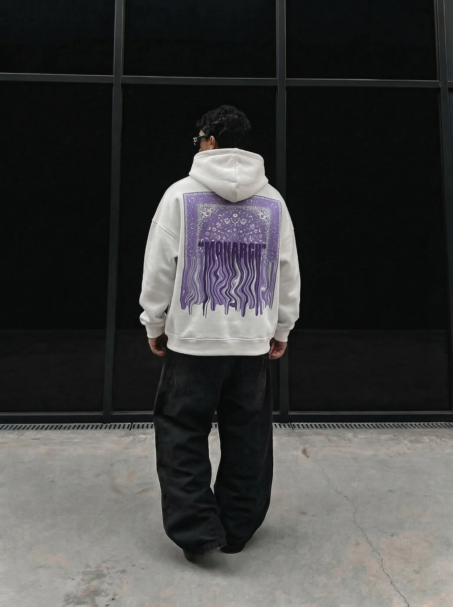 Oversize Monarch Hoodie - Ecru