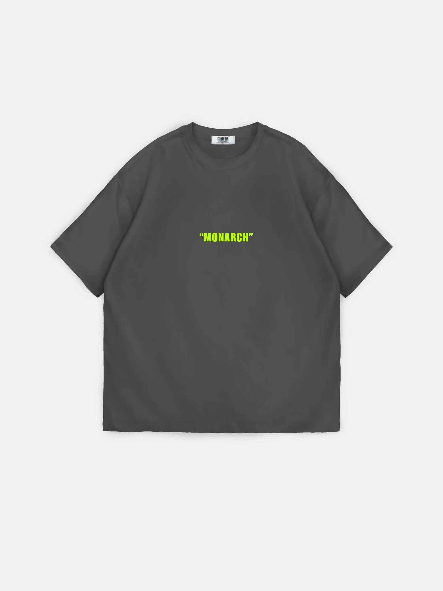 Oversize "Monarch" T-Shirt - Anthracite and Neon - Image 6