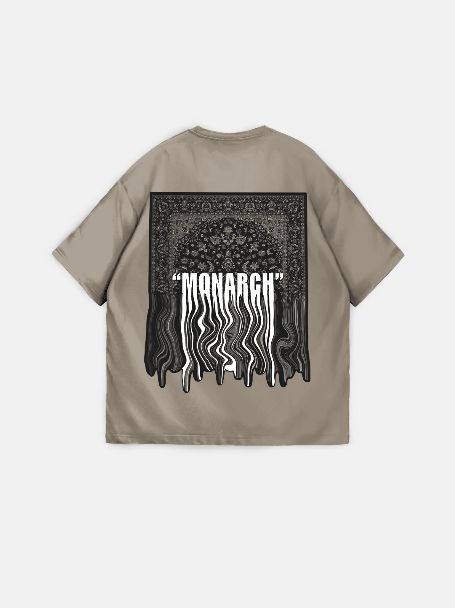 Oversize "Monarch" T-Shirt - Beige - Image 5