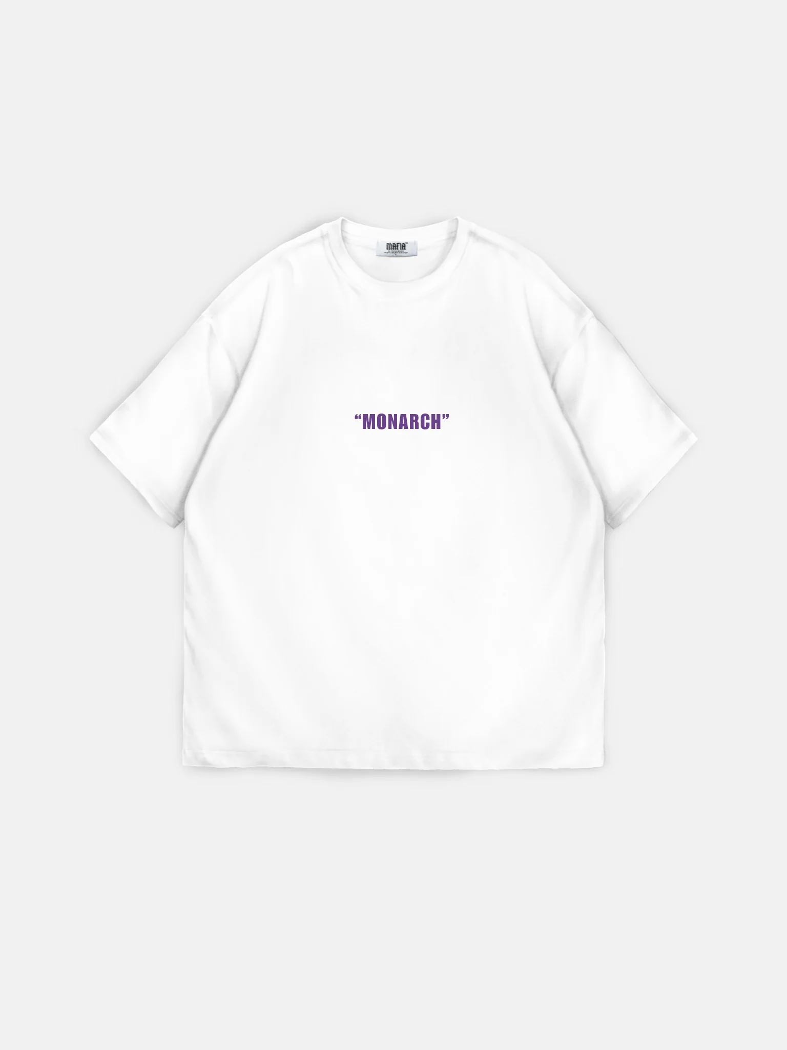 Oversize "Monarch" T-Shirt - Ecru and Lila - Image 3