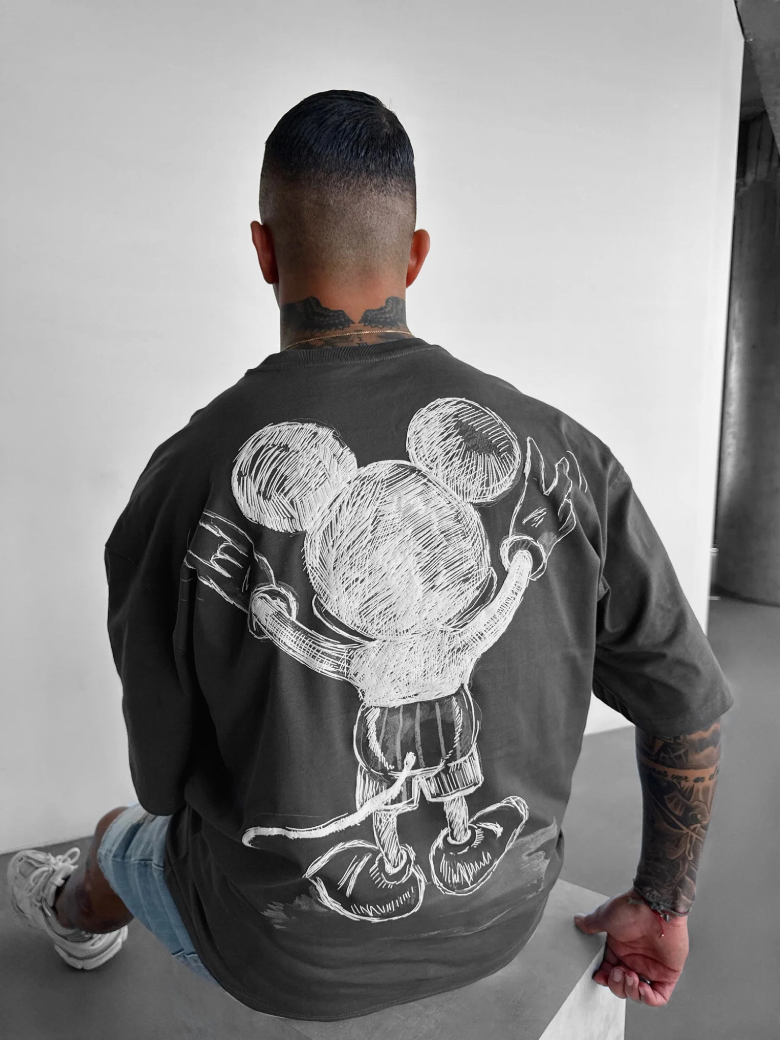 Oversize Mouse T-shirt - Anthracite - Image 3