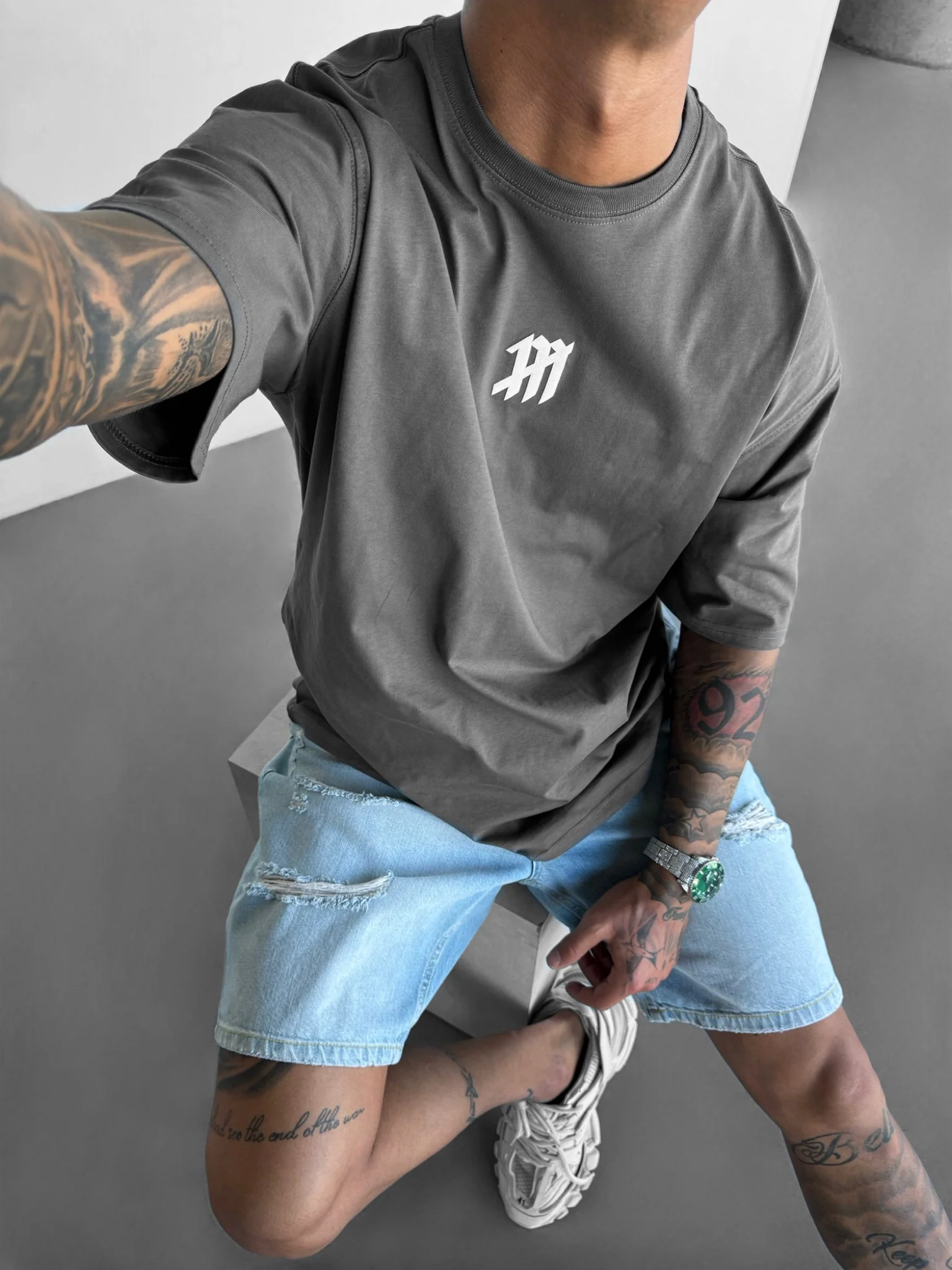 Oversize Mouse T-shirt - Anthracite - Image 5