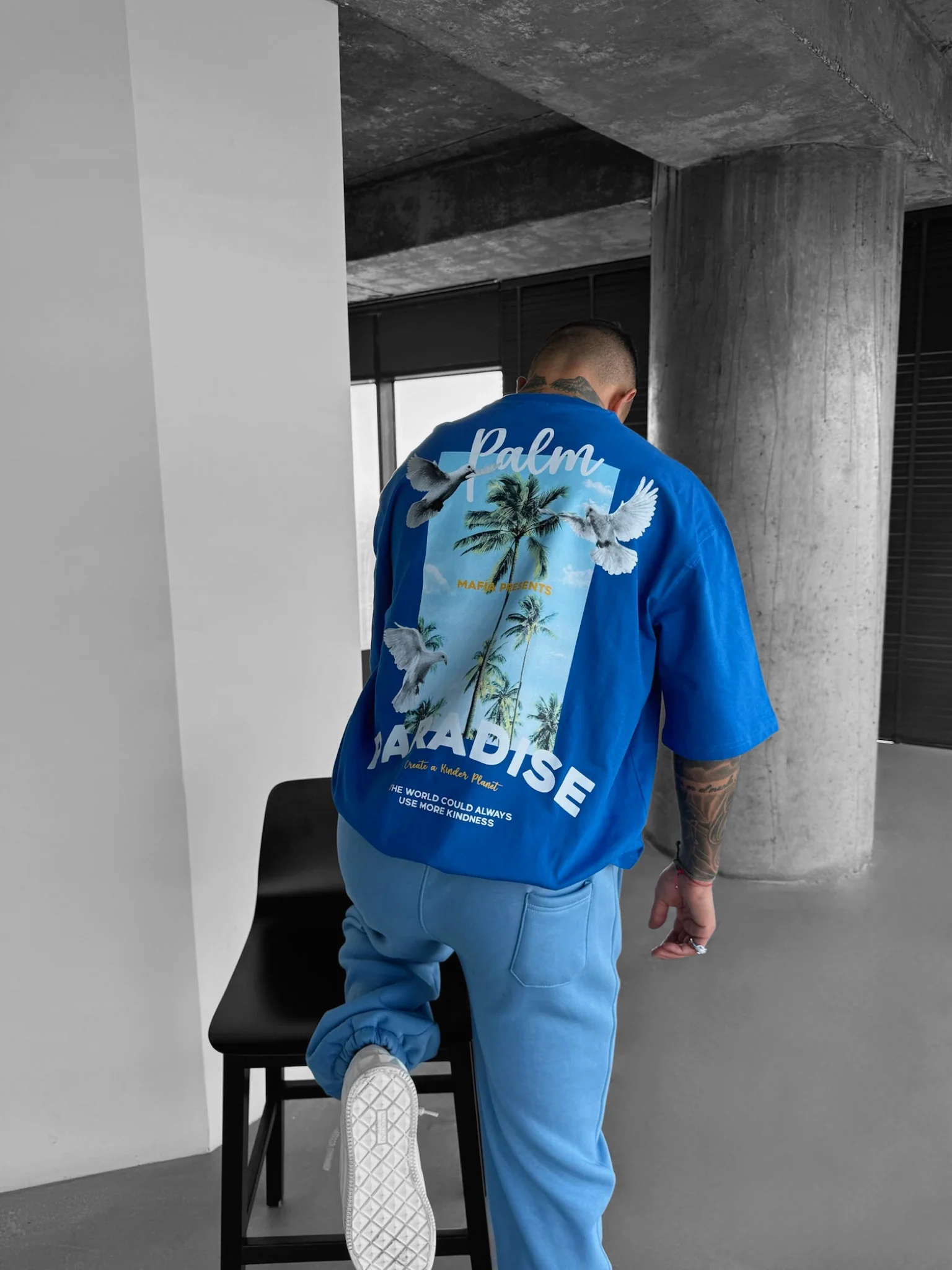 Oversize Palm Paradise T-shirt - Saks - Image 5