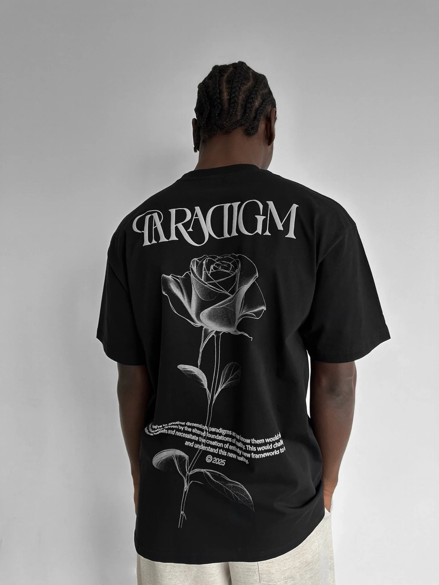 Oversize Paradigm T-Shirt - Black and Grey - Image 2