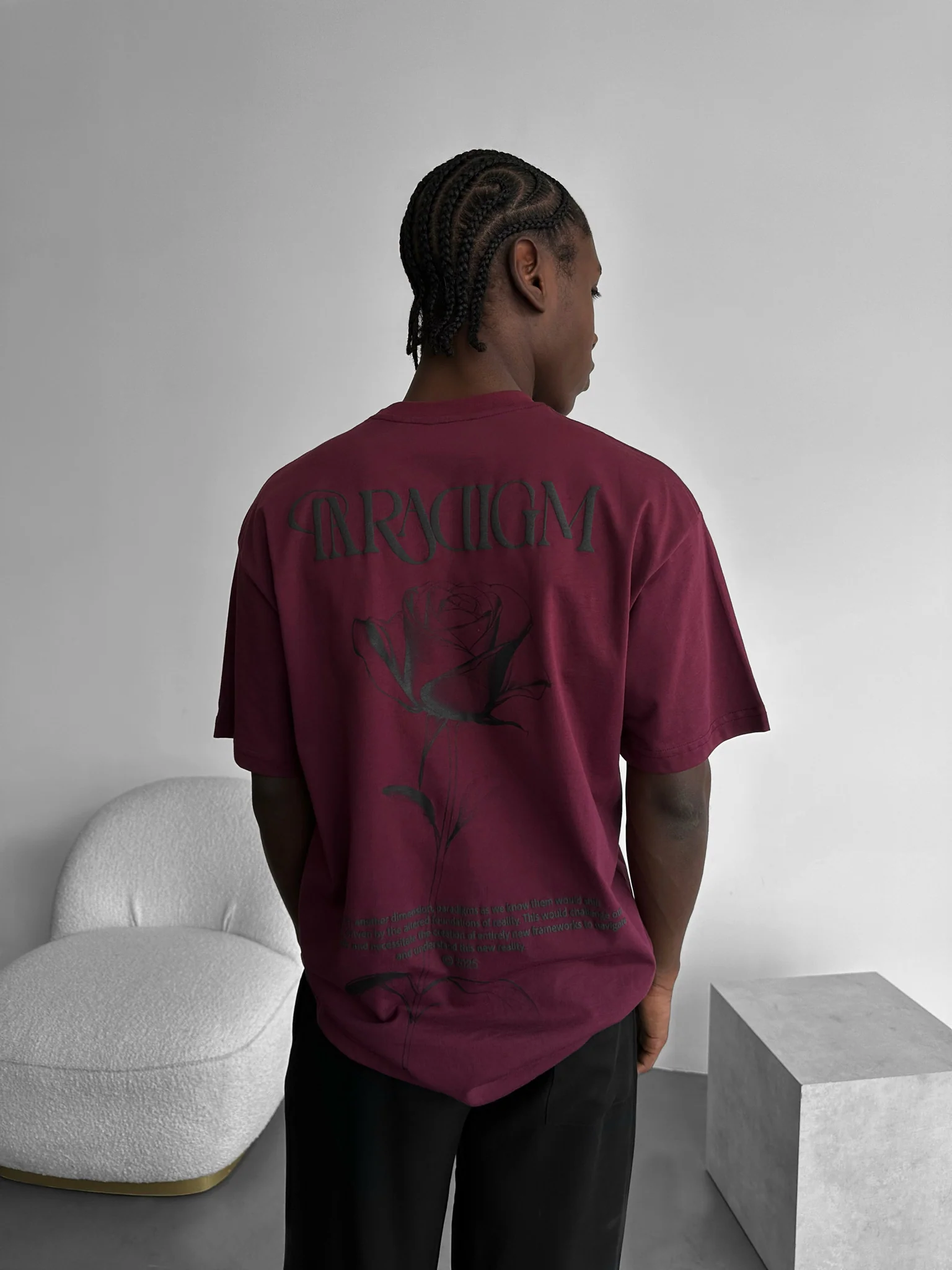 Oversize Paradigm T-Shirt - Port Royale - Image 3