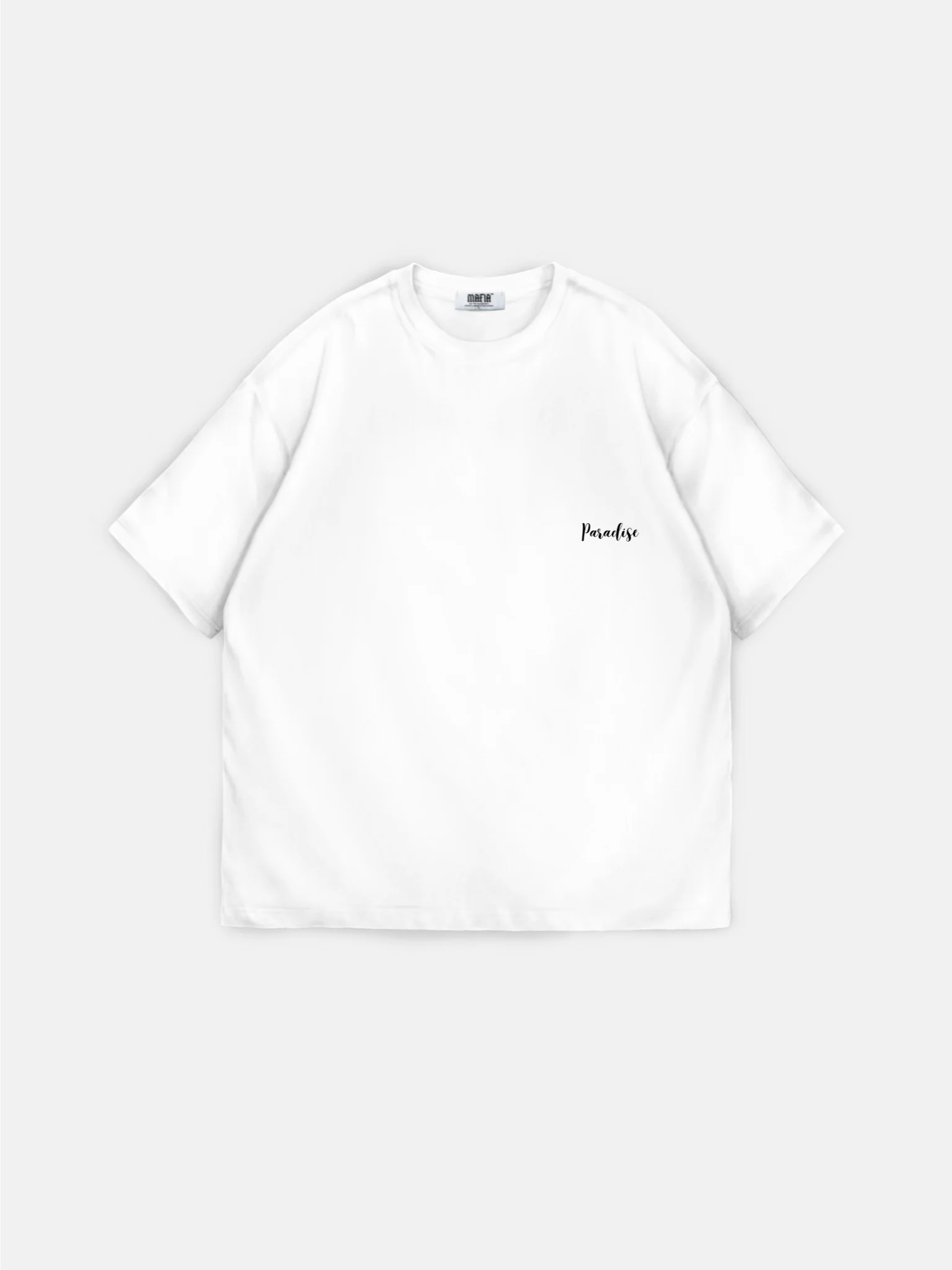 Oversize Parrot Paradise T-shirt - White and Blue - Image 6