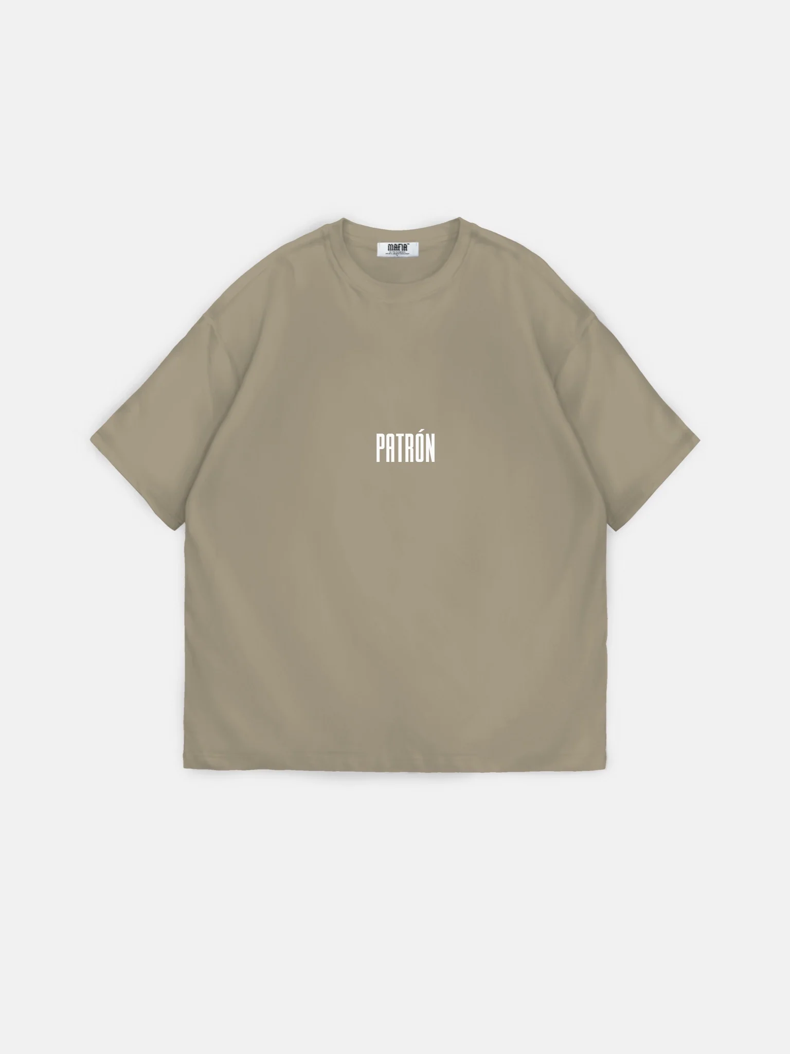 Oversize Patron T-Shirt - Beige - Image 2