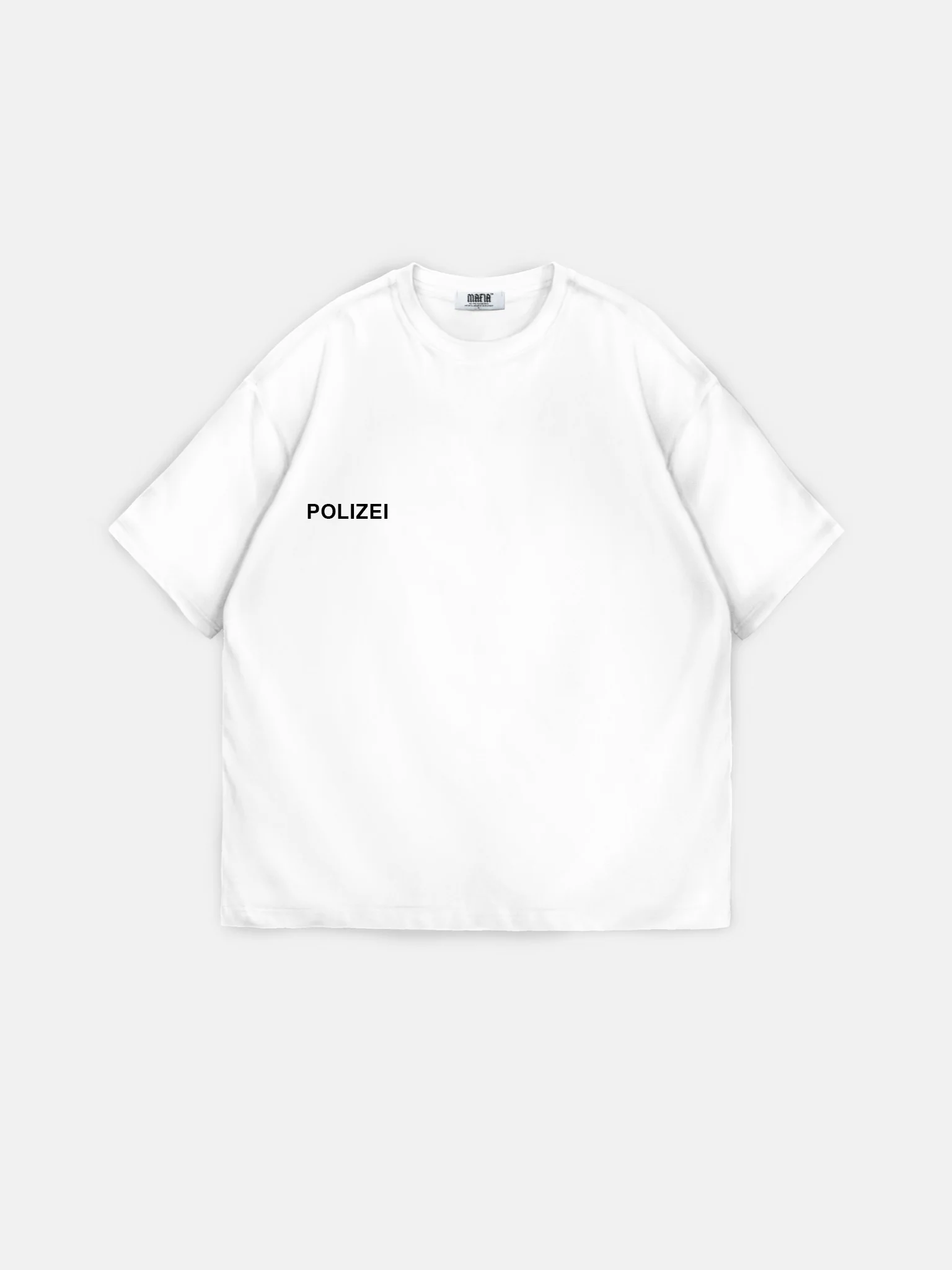 Oversize Polizei T-shirt - Ecru - Image 6