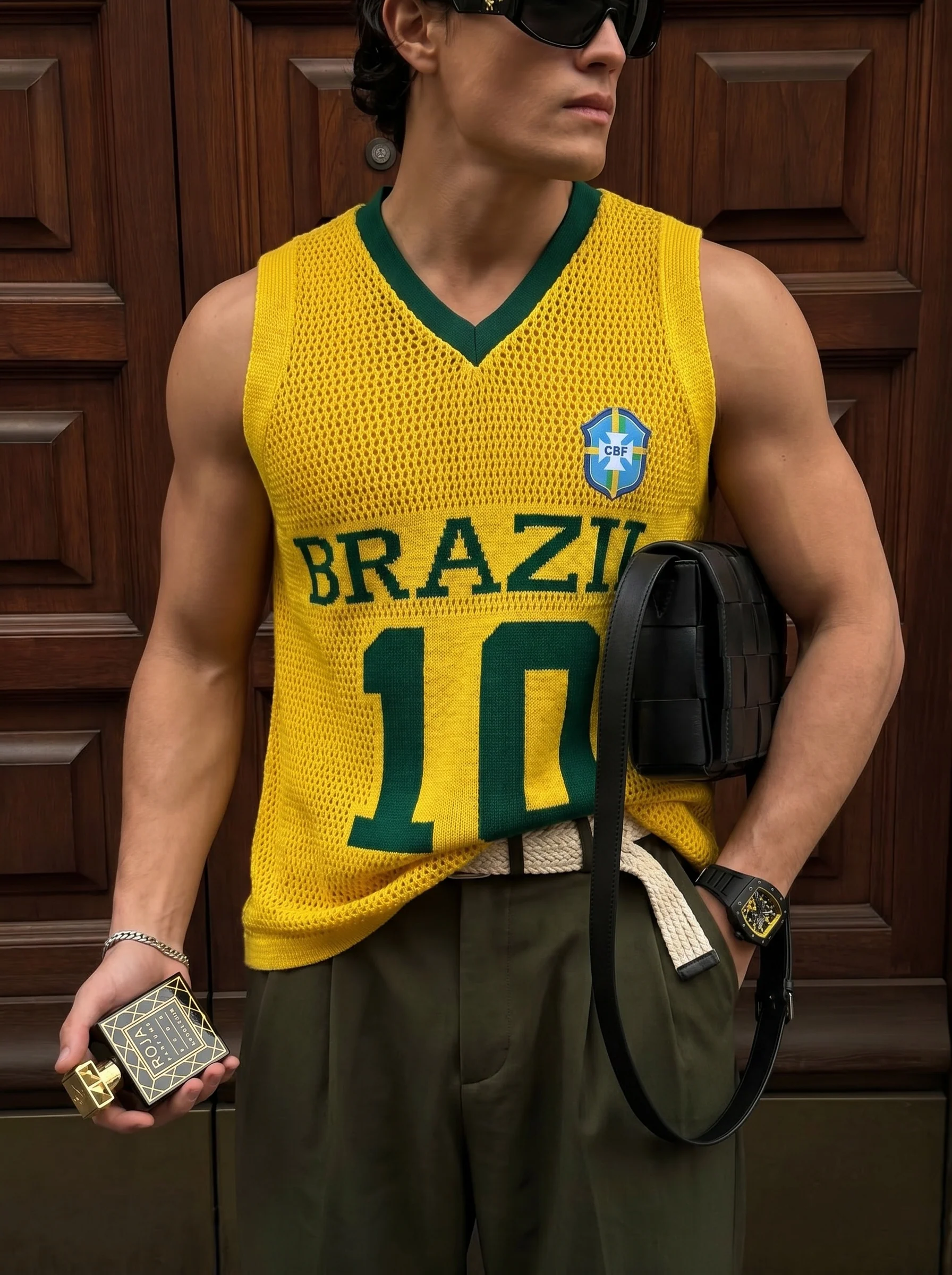 Oversize Brazil Knit Tanktop - Yellow