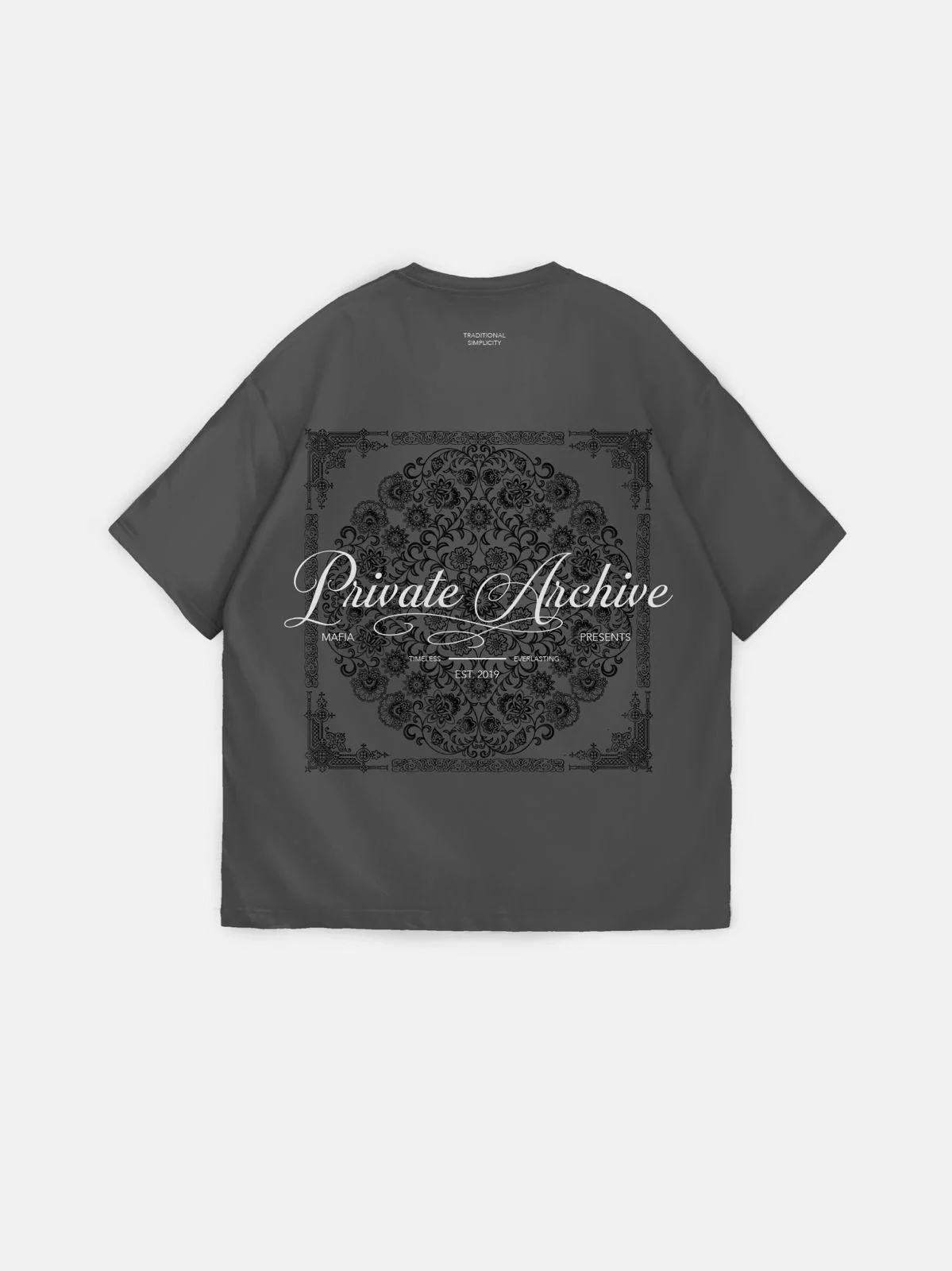 Oversize Private Archive T-Shirt - Anthracite - Image 5
