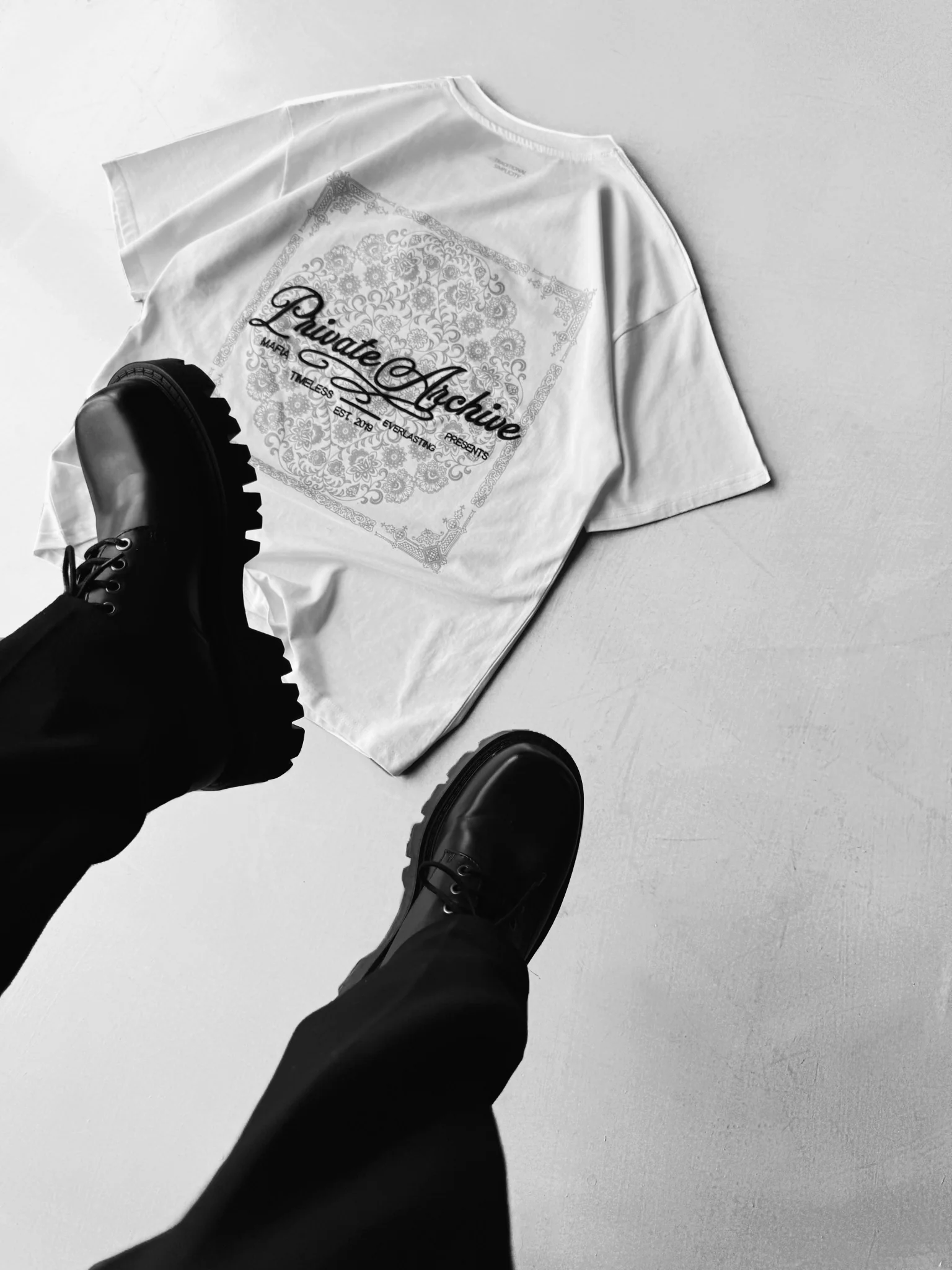 Oversize Private Archive T-Shirt - Ecru - Image 5