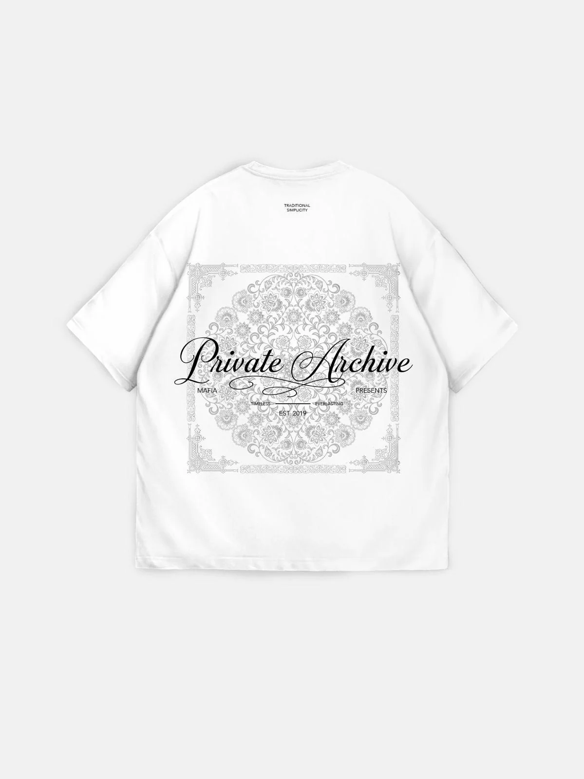 Oversize Private Archive T-Shirt - Ecru - Image 7