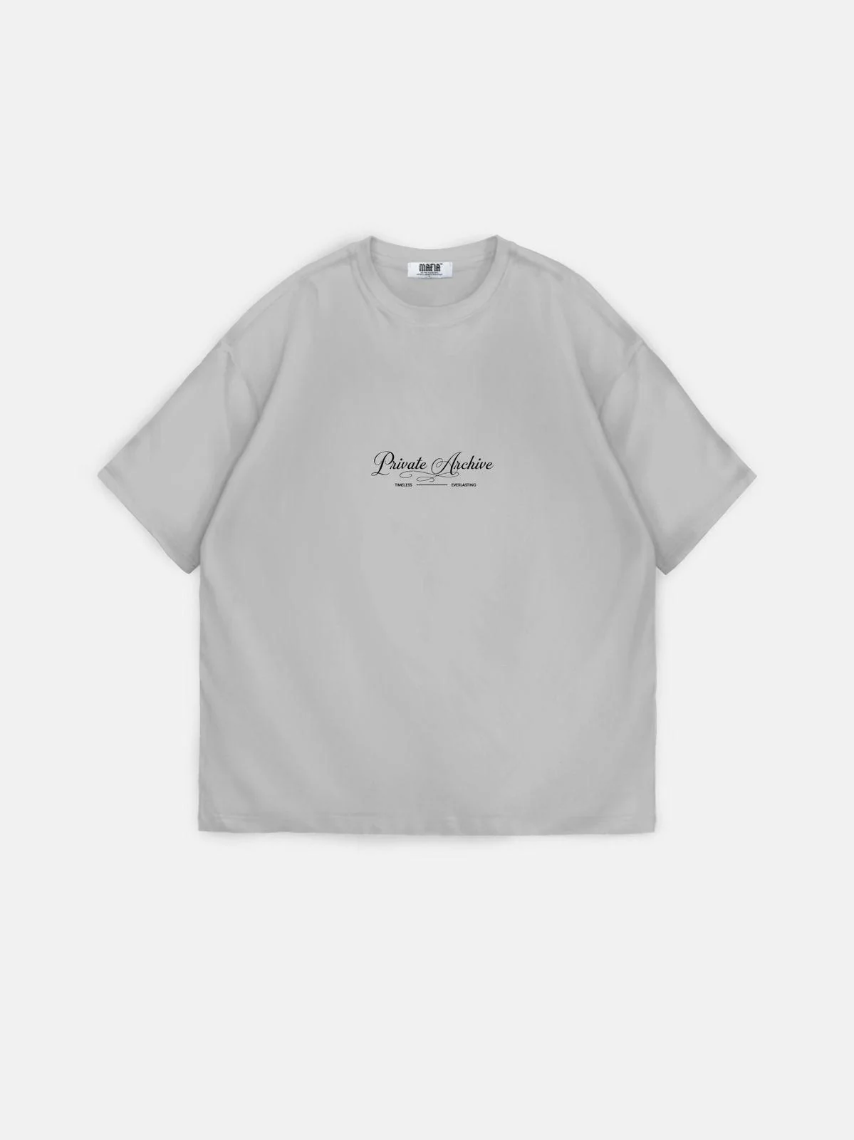 Oversize Private Archive T-Shirt - Grey - Image 7