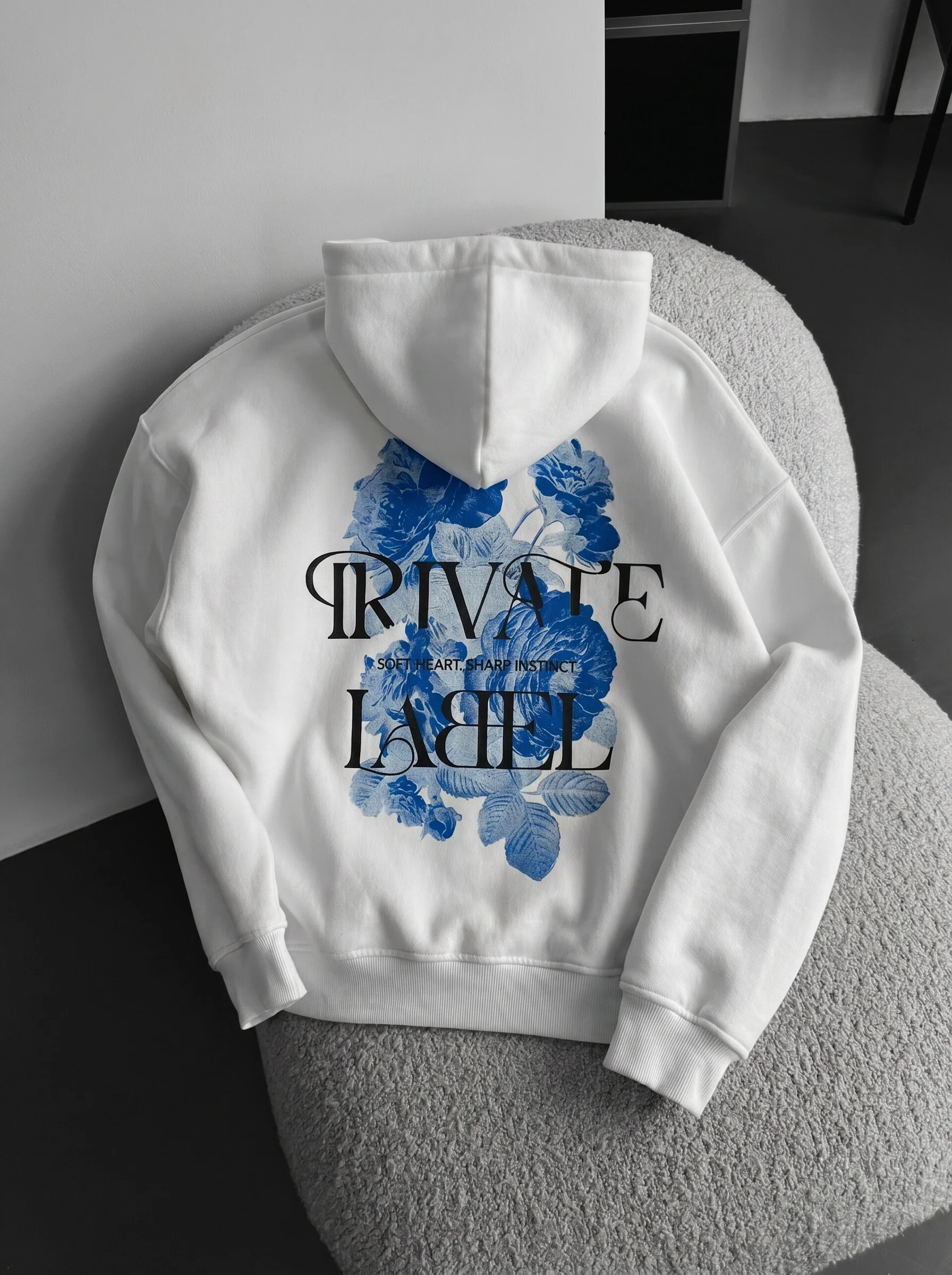 Oversize Private Label Hoodie - Ecru