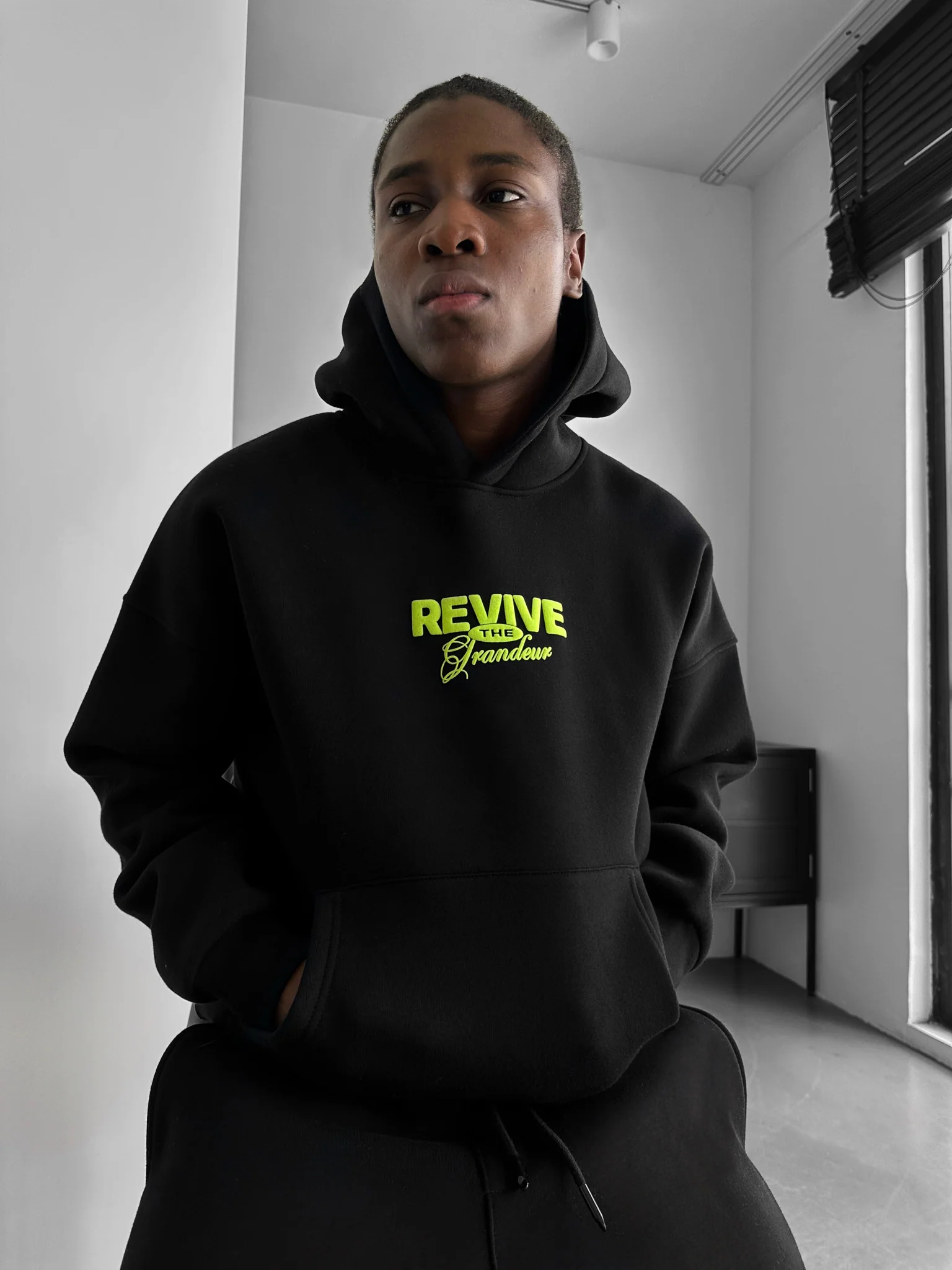 Oversize Revive Hoodie - Black - Image 6