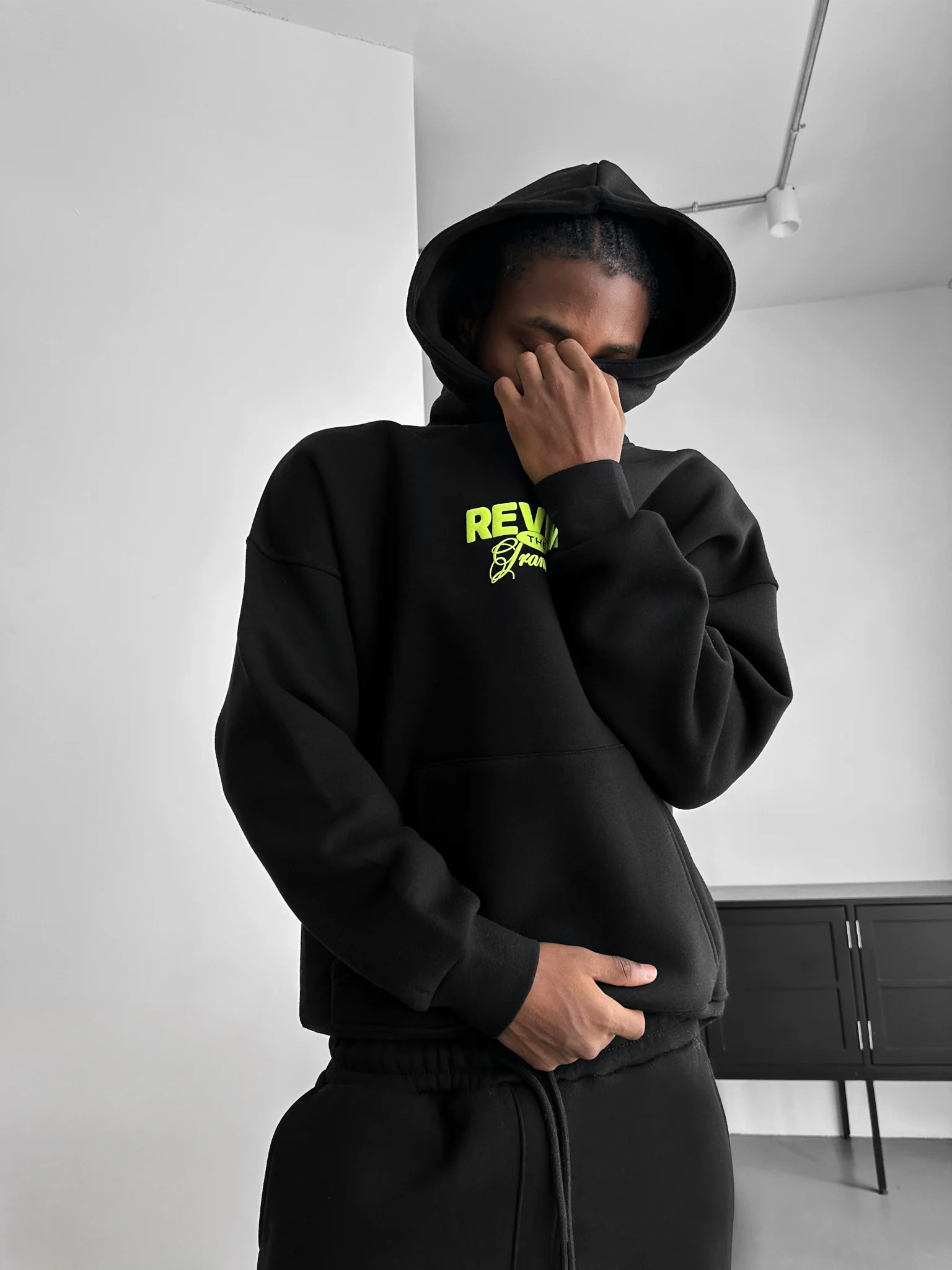 Oversize Revive Hoodie - Black - Image 7