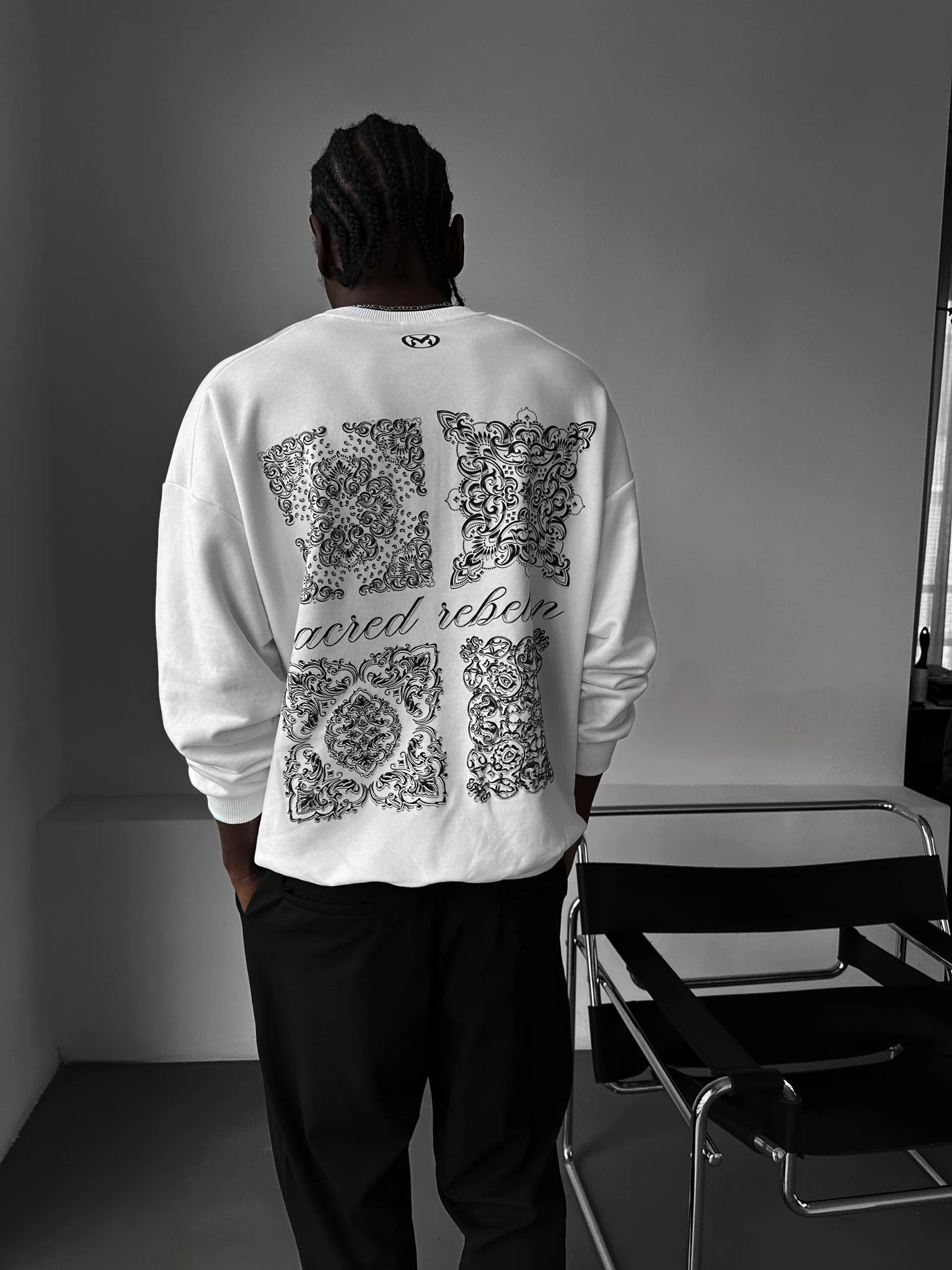 Oversize Sacred Rebellion Sweater - Ecru - Image 2