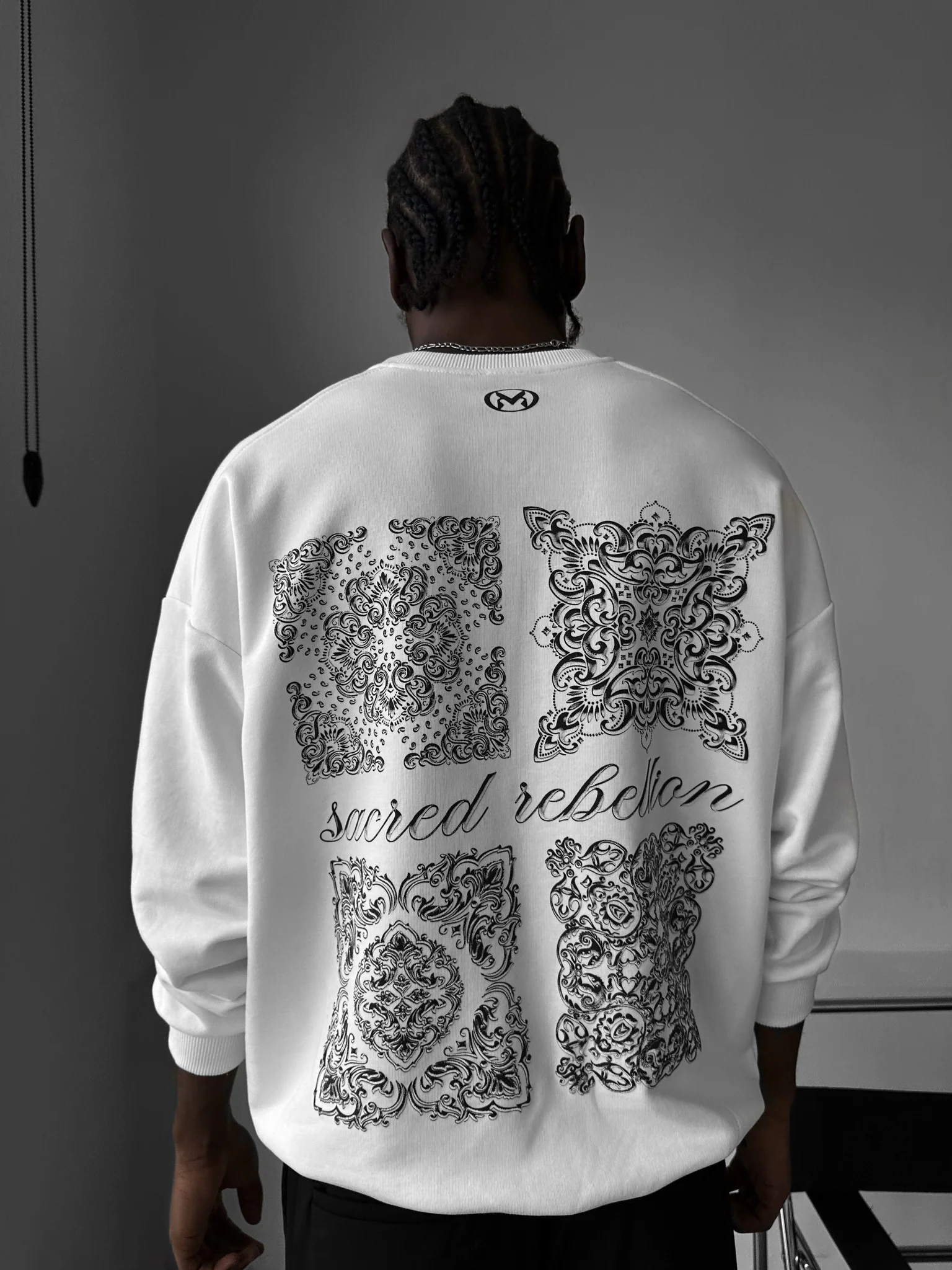 Oversize Sacred Rebellion Sweater - Ecru - Image 4