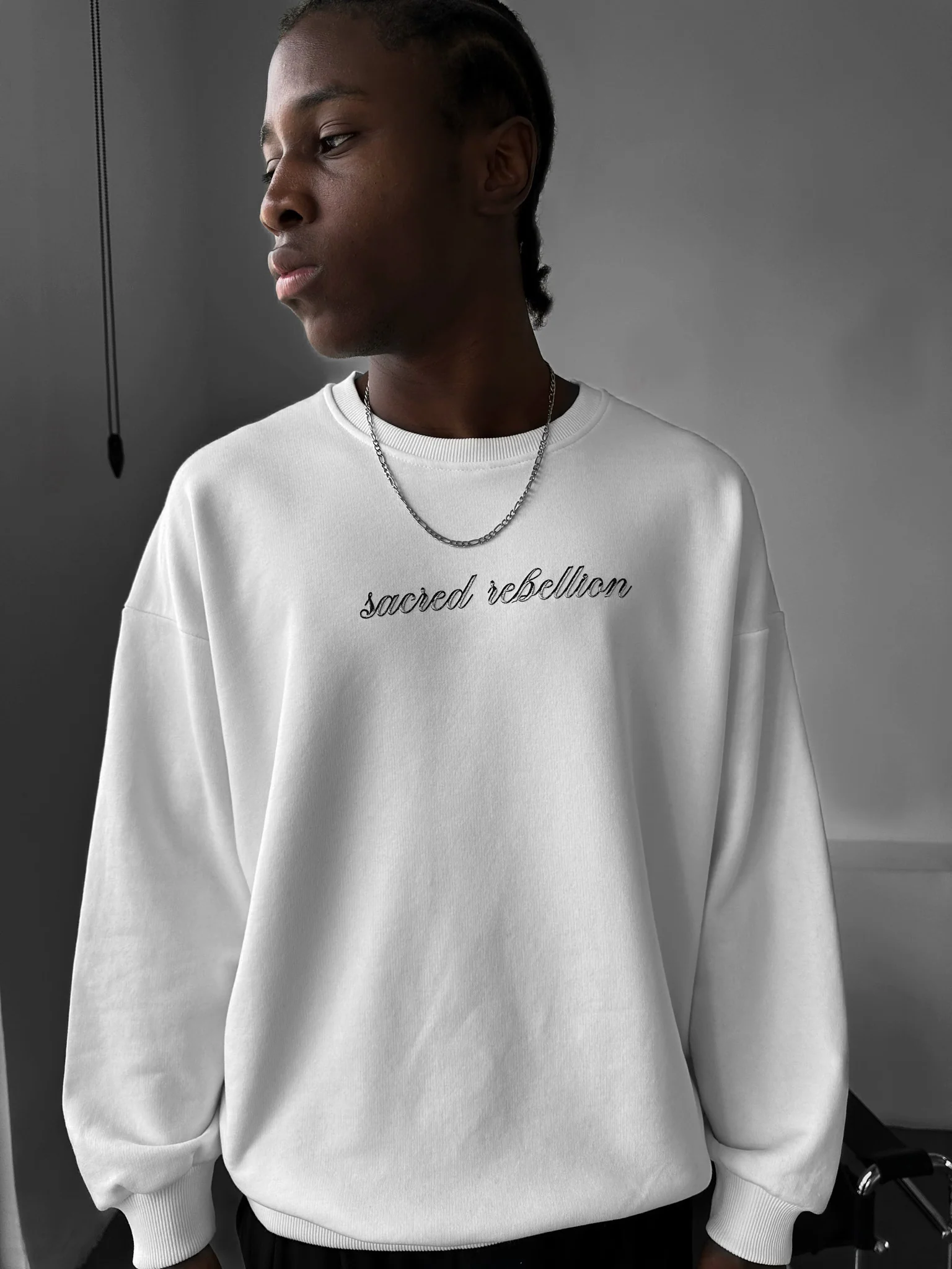 Oversize Sacred Rebellion Sweater - Ecru - Image 5